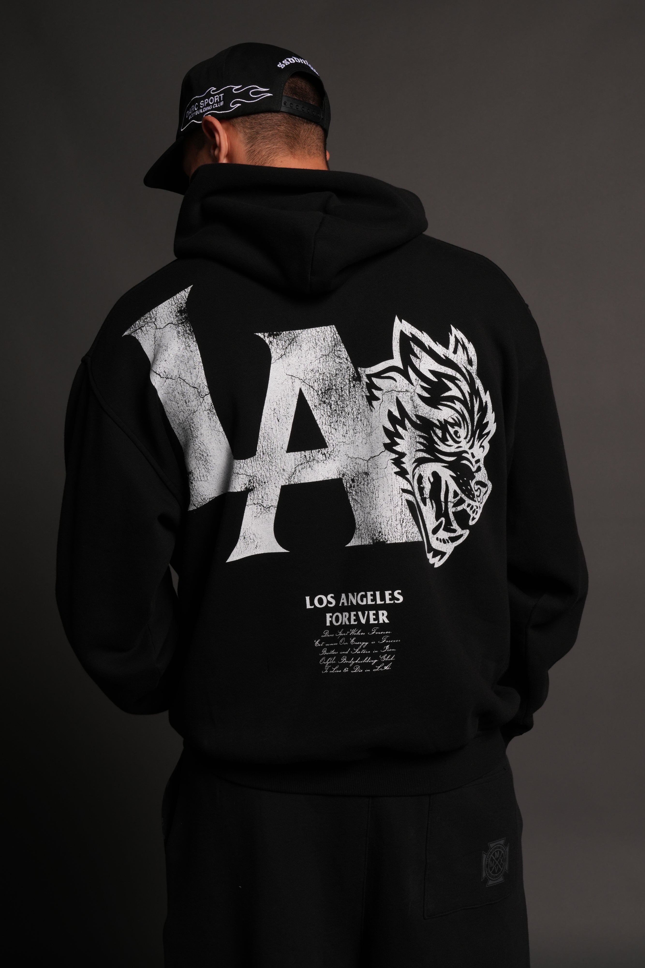 La Wolves V2 Pierce Hoodie in Black