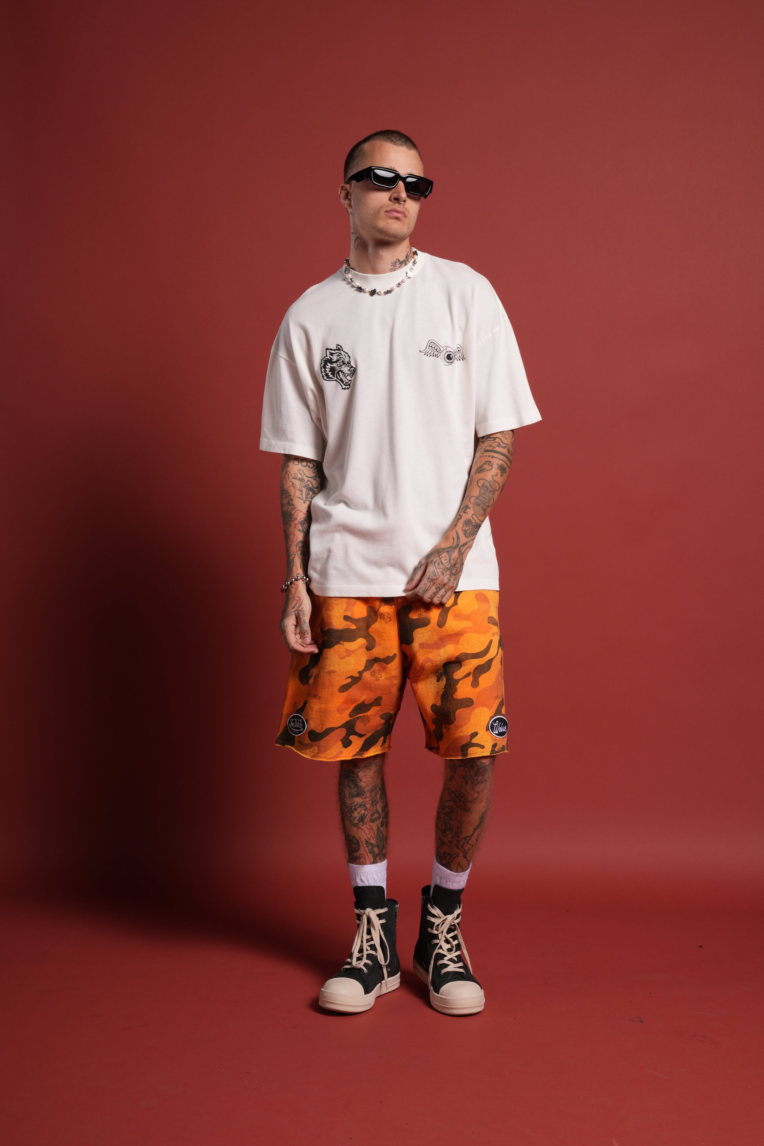 Kulture Klash Premium Oversized Tee in Cream