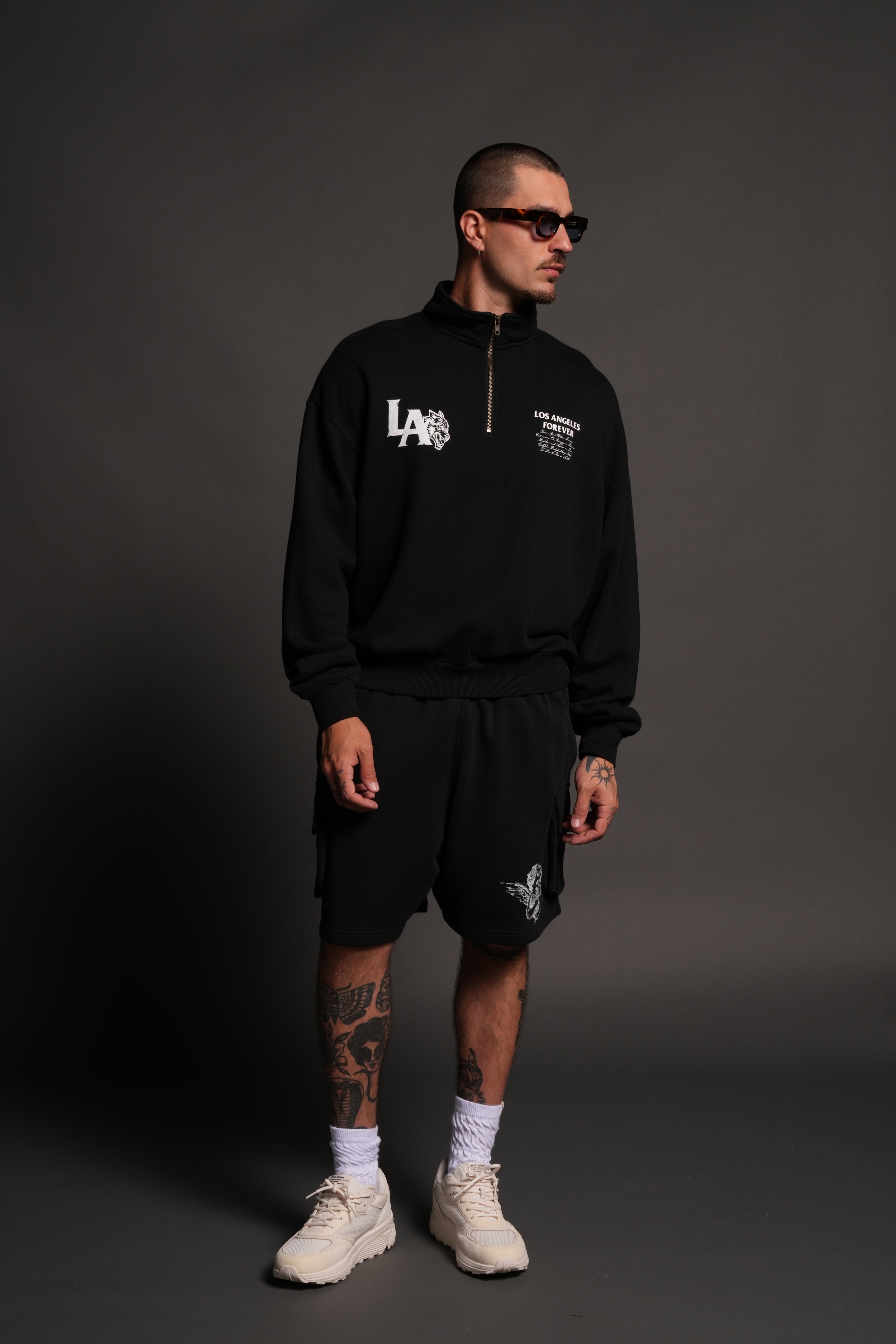 La Wolves V2 Duke 1/4 Zip Mock Neck in Black – DarcSport
