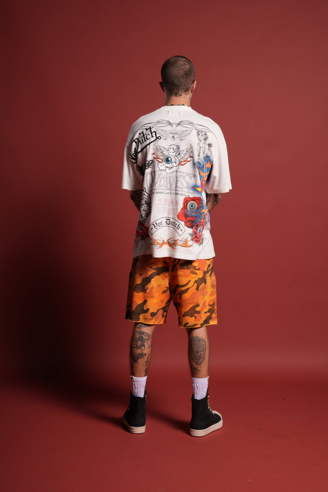 Kulture Klash Premium Oversized Tee in Cream