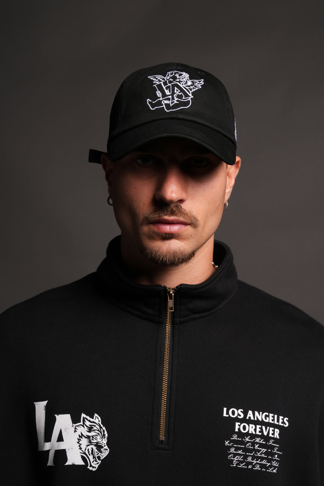 La Cherub Dad Hat (V2) in Black