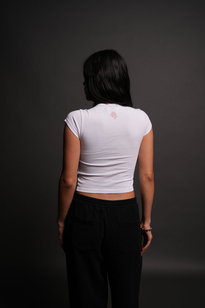 Watch Over Me "Baby" Tee in White