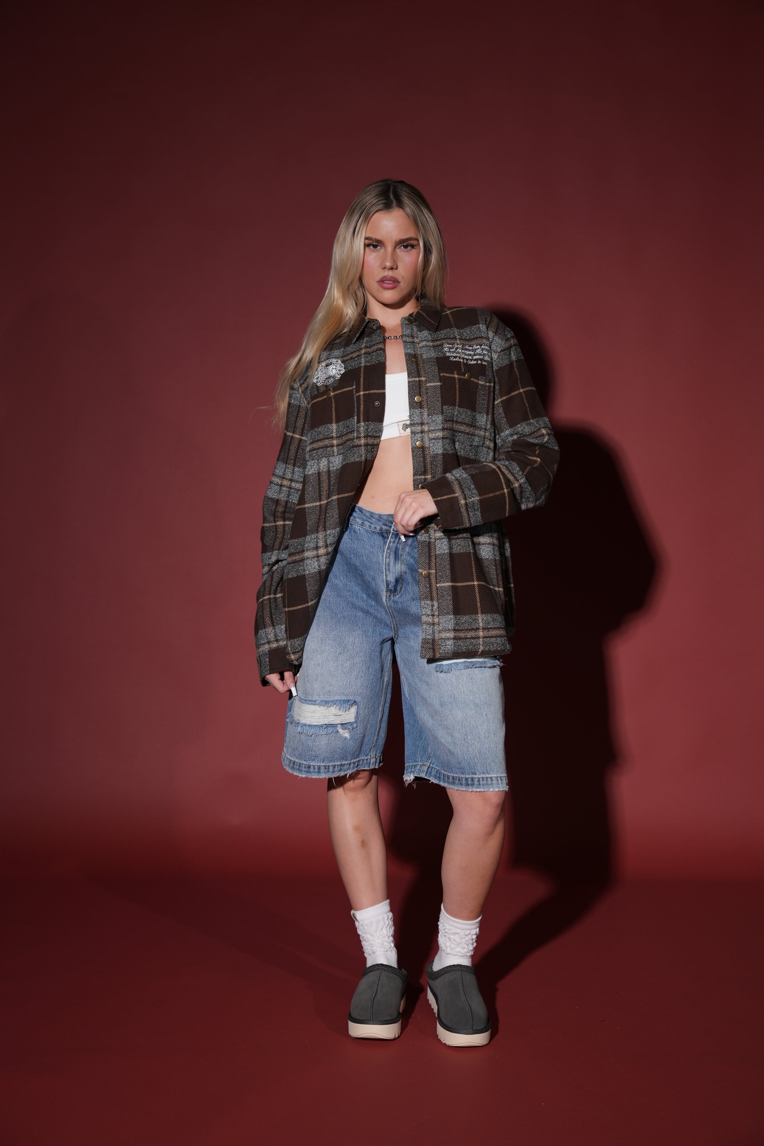 Marked Seattle Sherpa Lined Flannel in Frontier Plaid