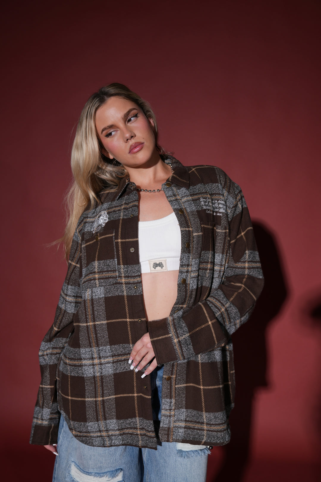 Marked Seattle Sherpa Lined Flannel in Frontier Plaid