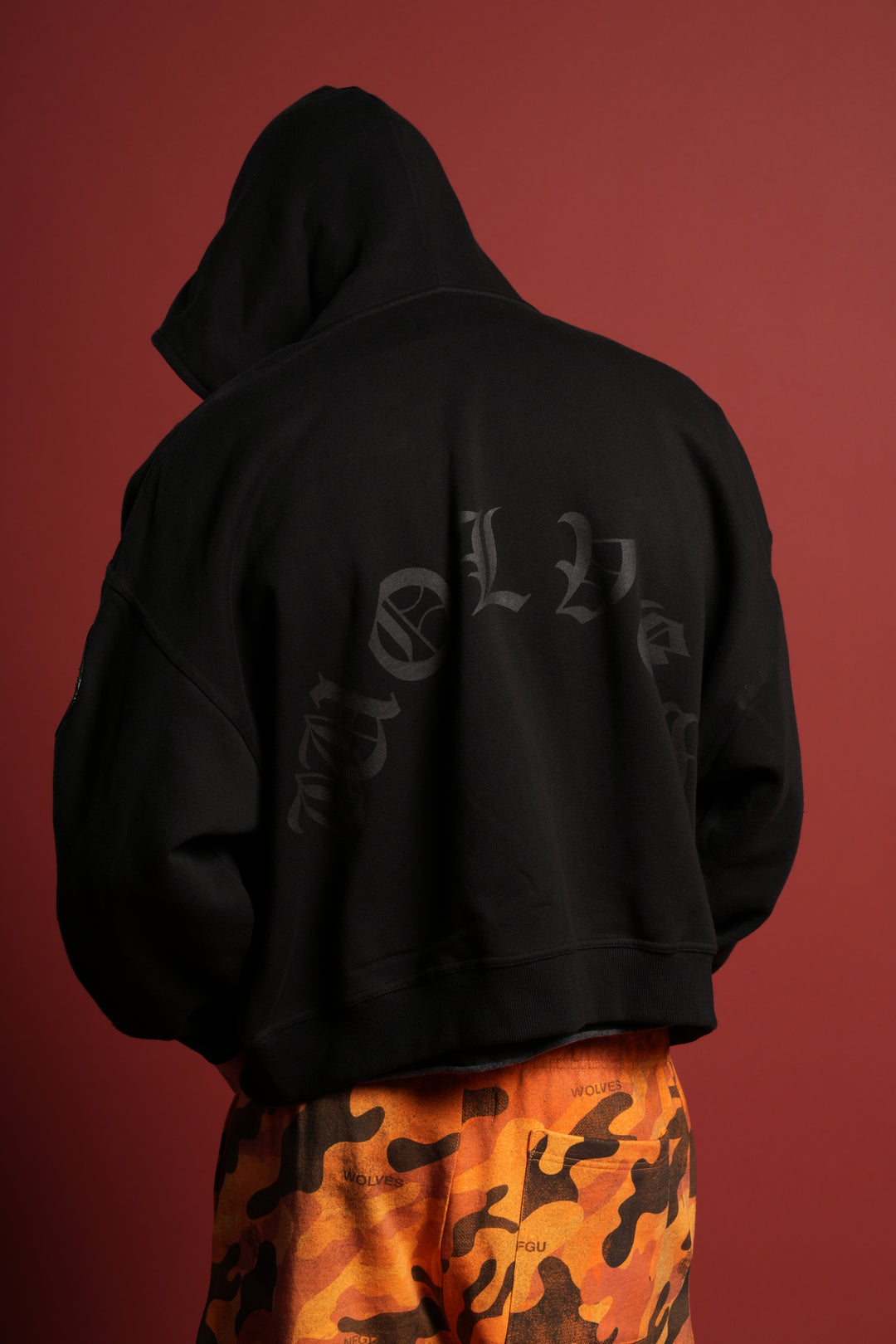 Darc Kulture Vex Double Zip Hoodie in Black