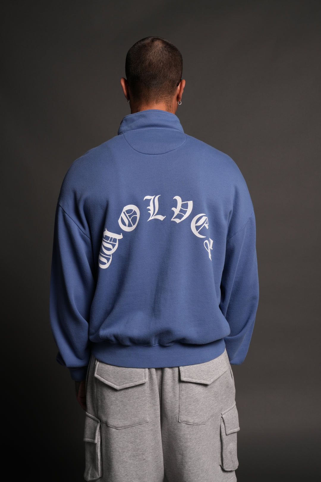 La Wolves V2 Duke 1/4 Zip Mock Neck in La Blue