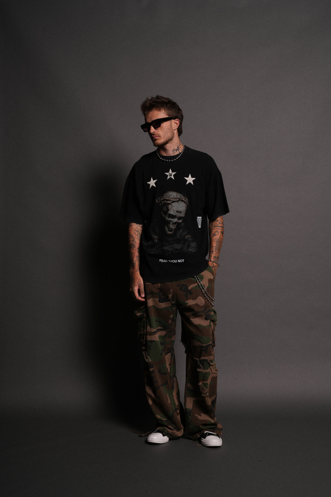 Fear Thou Not "Premium" Oversized Tee in Black