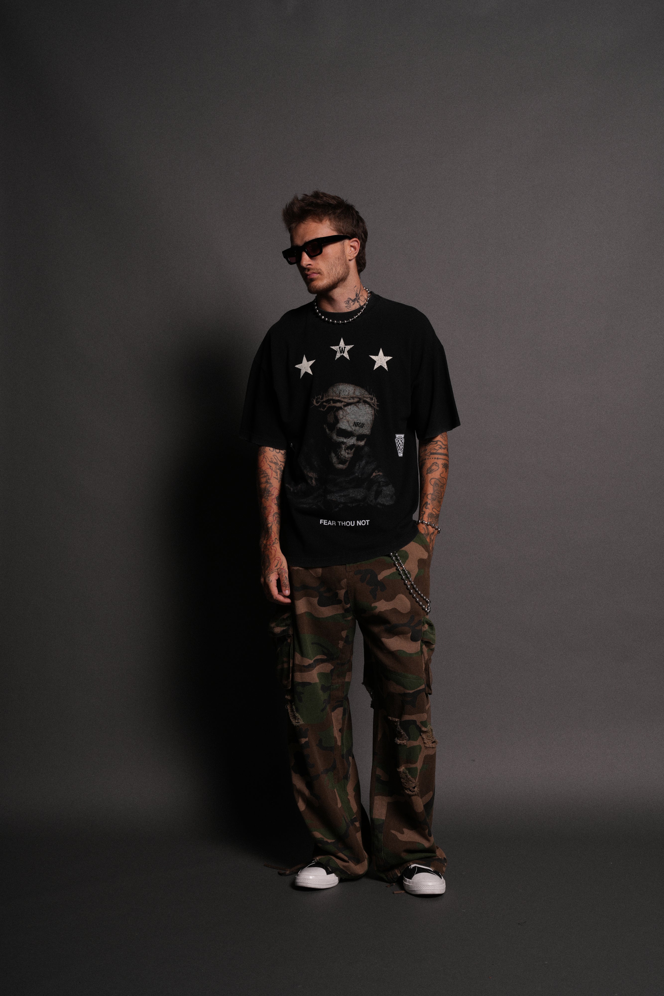 Fear Thou Not "Premium" Oversized Tee in Black