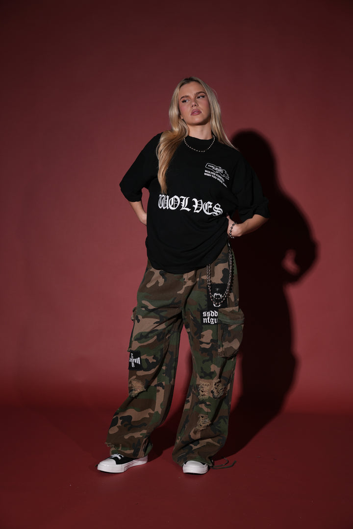 Forged "Premium" Oversized Tee in Black