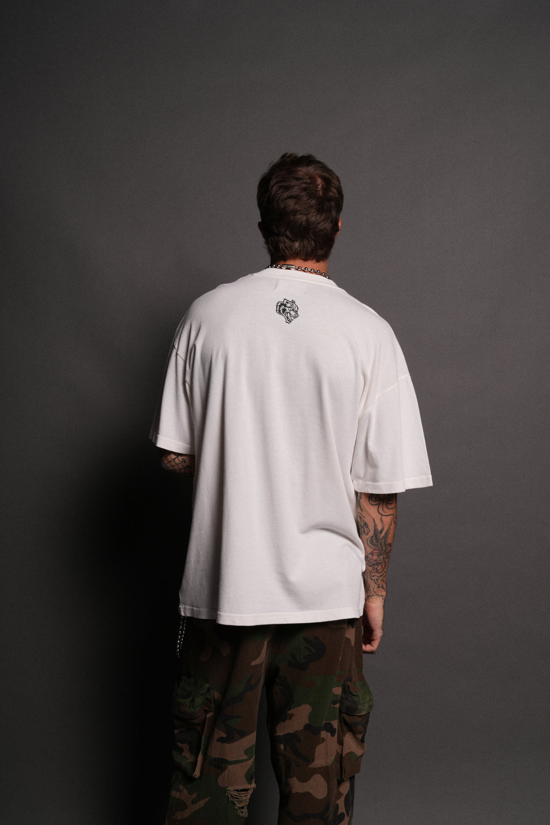 Fallen Halo Oversized "Premium" Unisex Tee in Cream