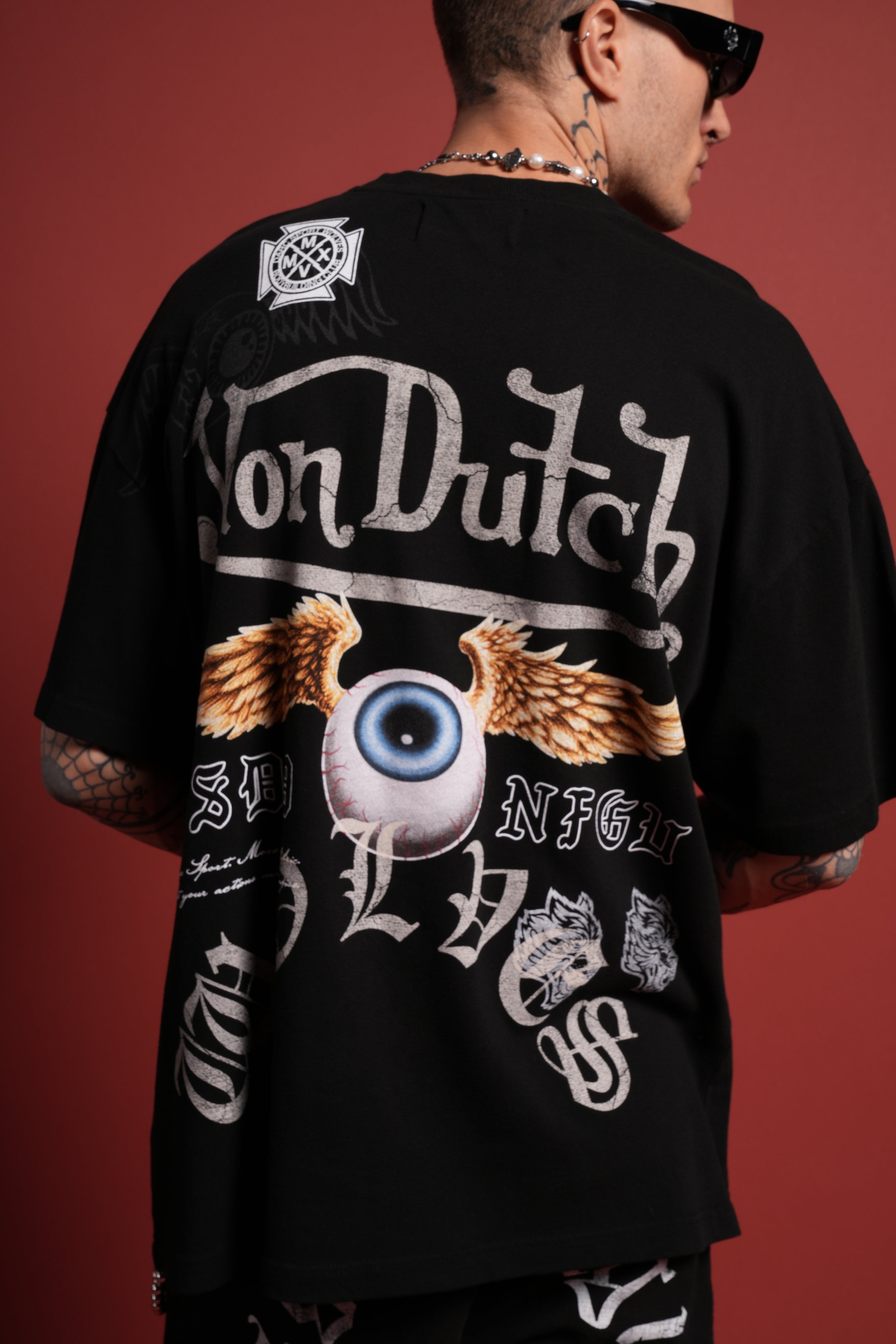 DSVD NFGU Premium Oversized Tee in Black