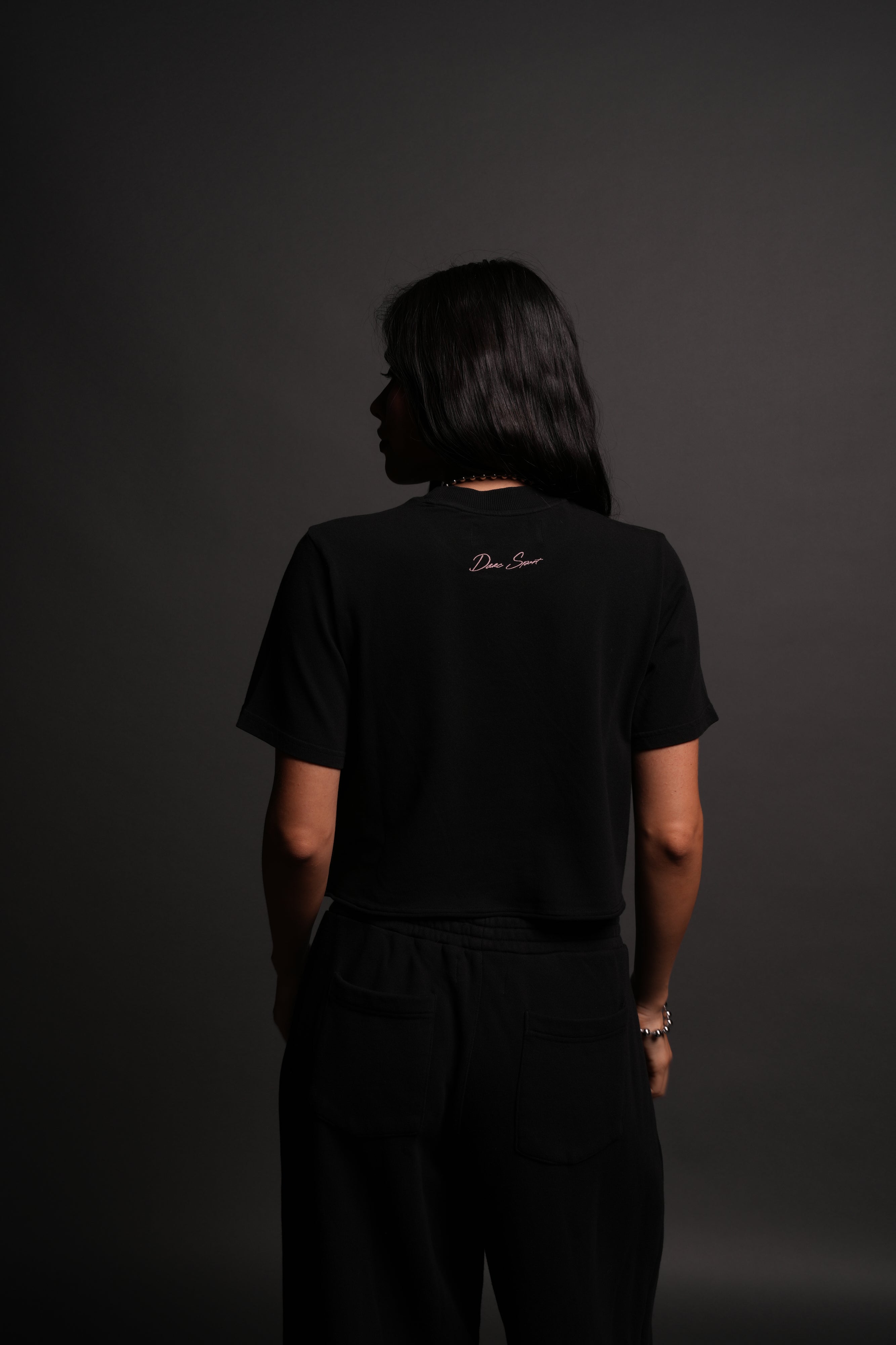 Cherub and the Skull "Premium" (Cropped) Tee in Black