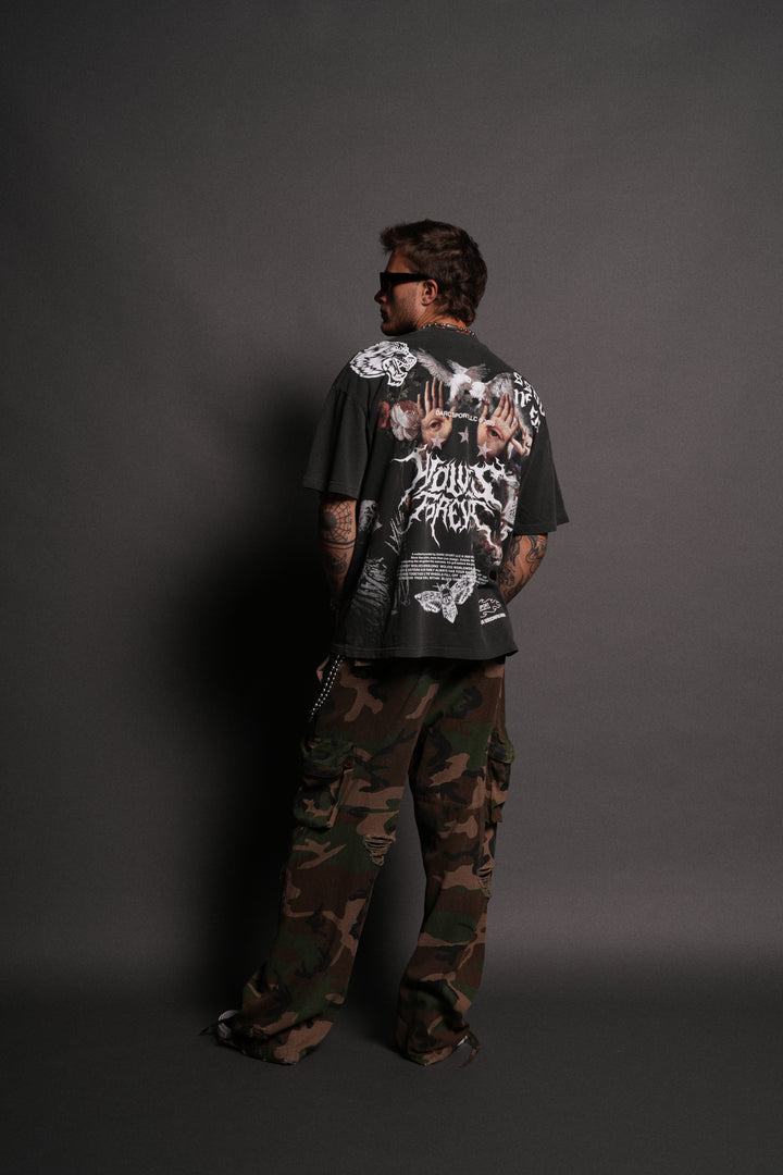 Born Stoic "Premium" Oversized Tee in Wolf Gray