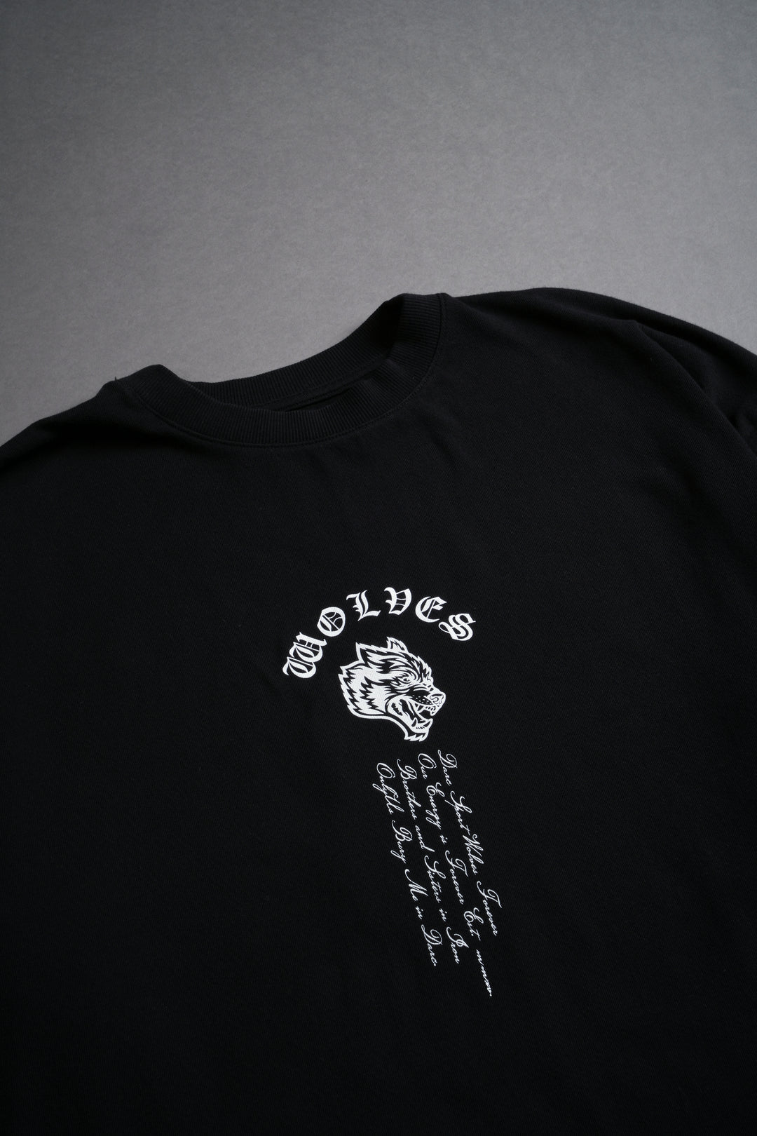 Ashes Of The Dark Lord "Premium" Oversized Tee in Black