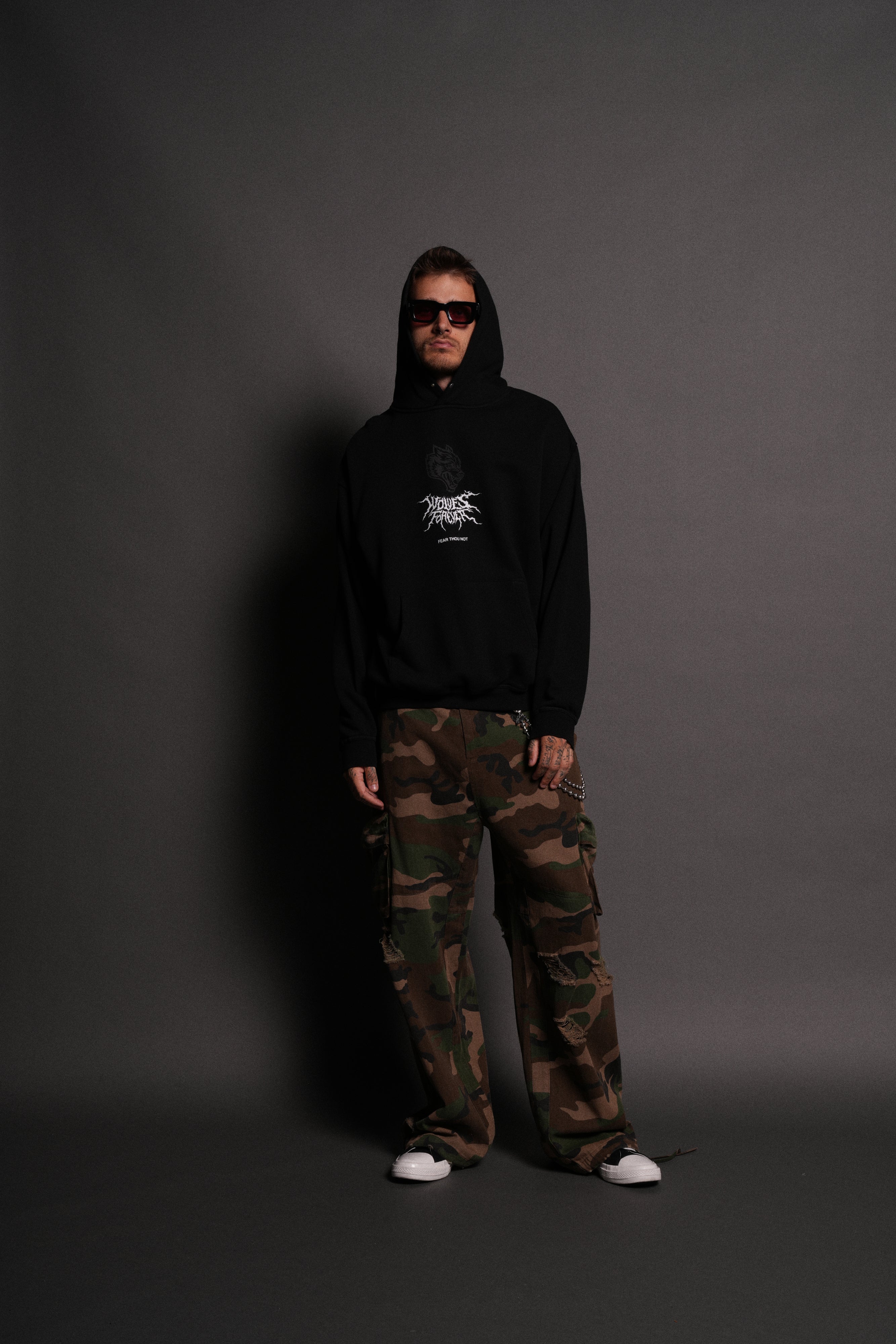 Casted Out "Pierce" Hoodie in Black