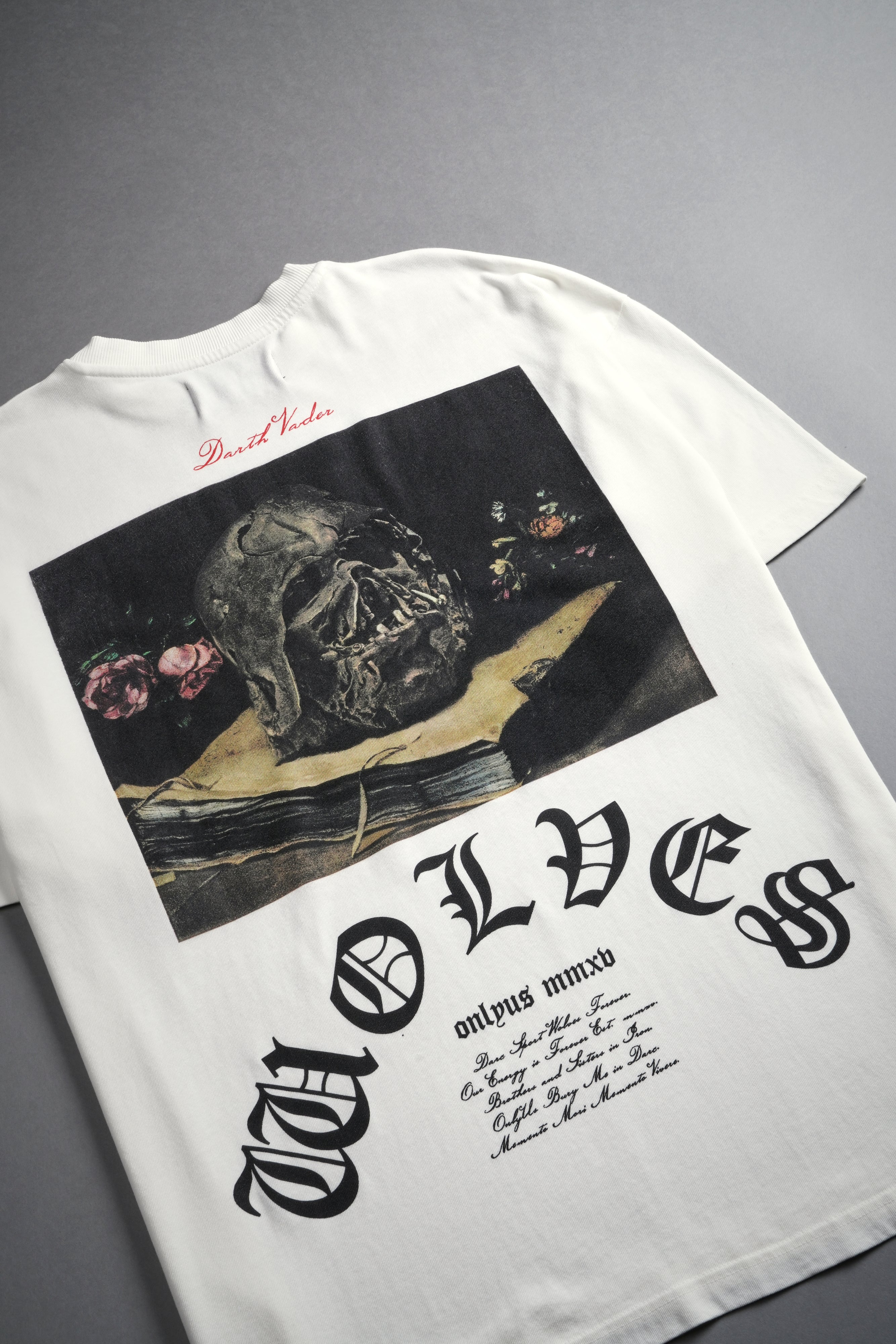 Ashes Of The Dark Lord "Premium" Oversized Tee in Cream