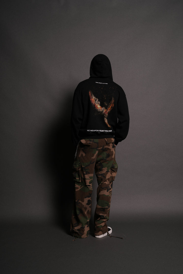 Casted Out "Pierce" Hoodie in Black
