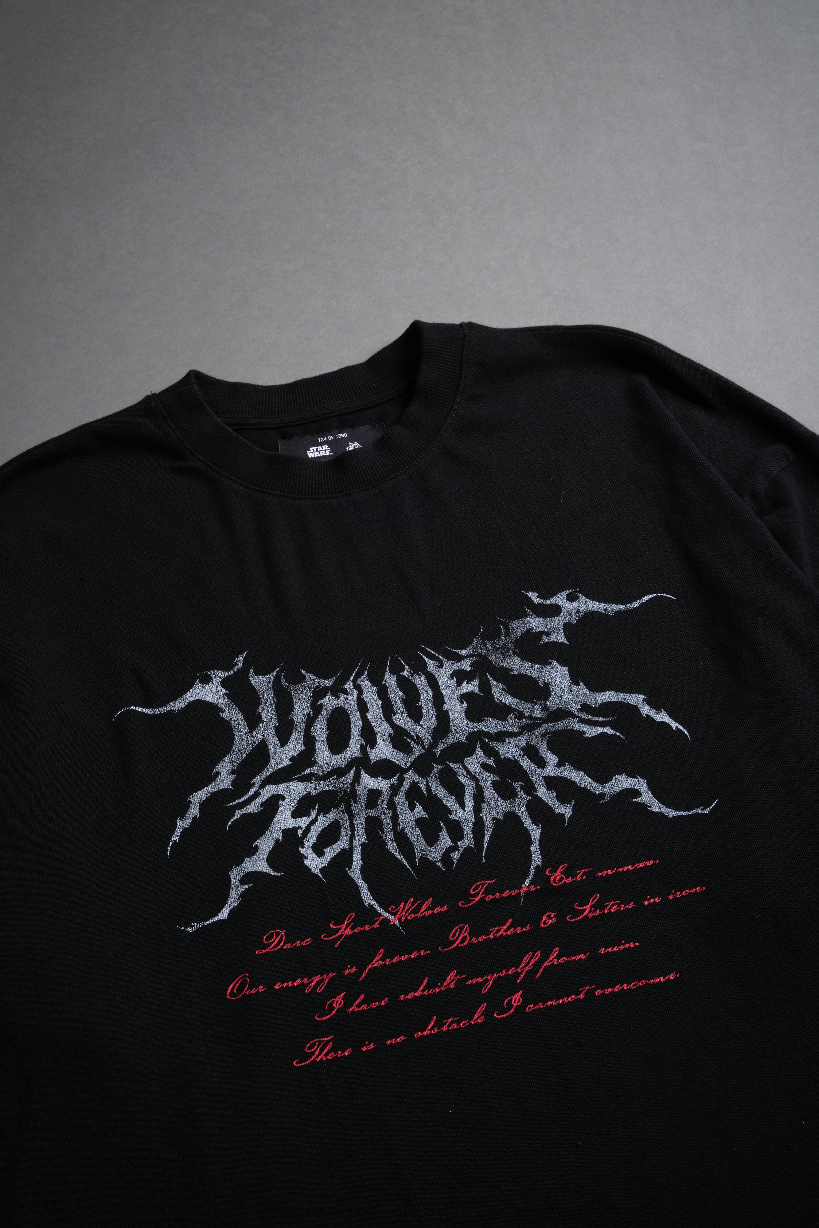 Scorched "Premium" Oversized Tee in Black