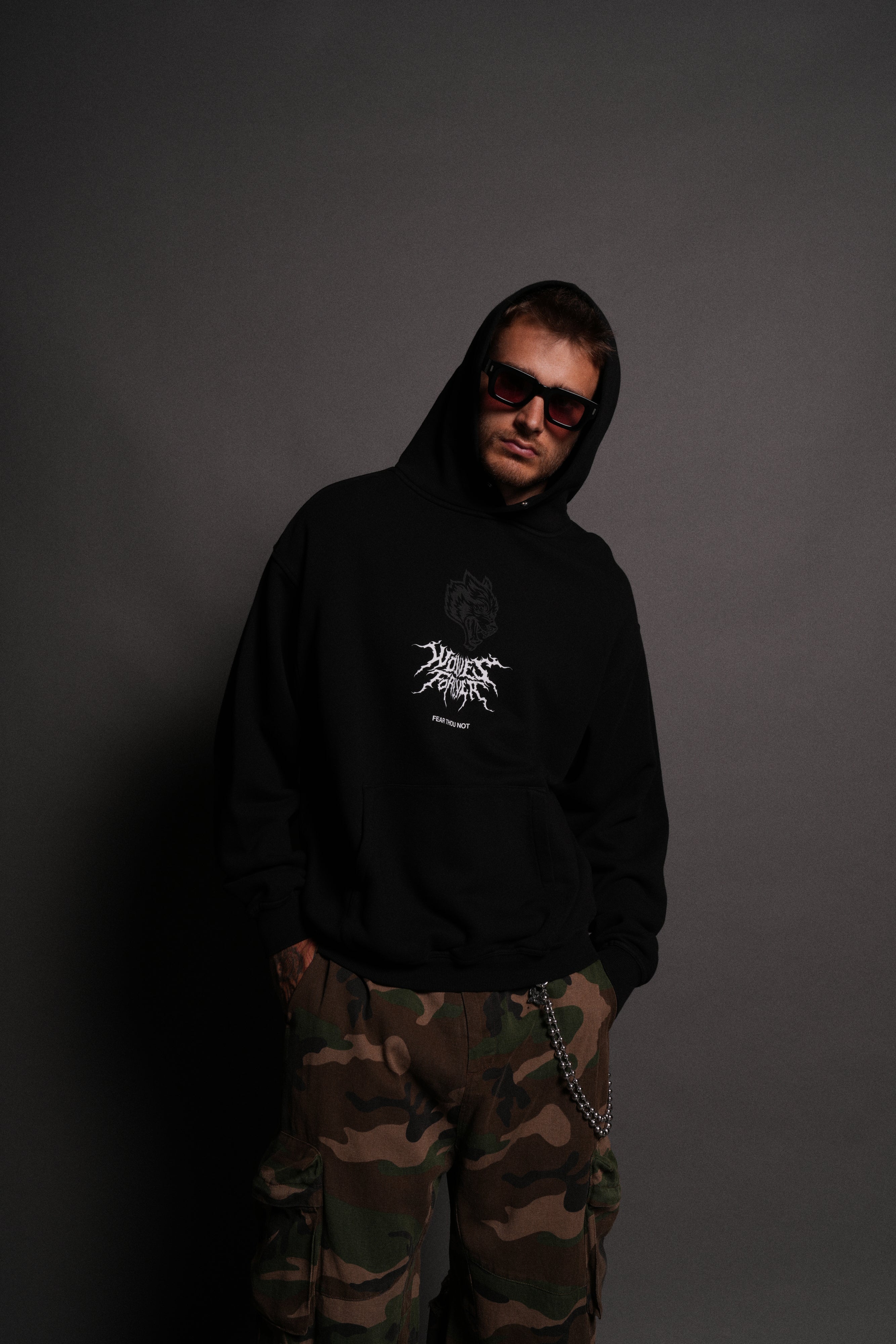 Casted Out "Pierce" Hoodie in Black