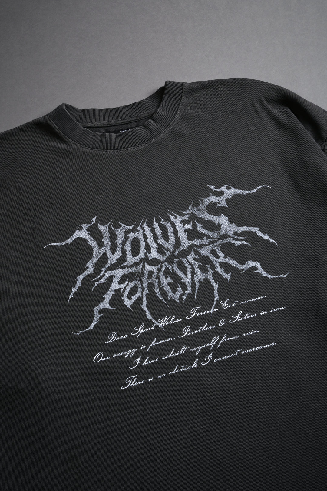 Scorched "Premium" Oversized Tee in Wolf Gray