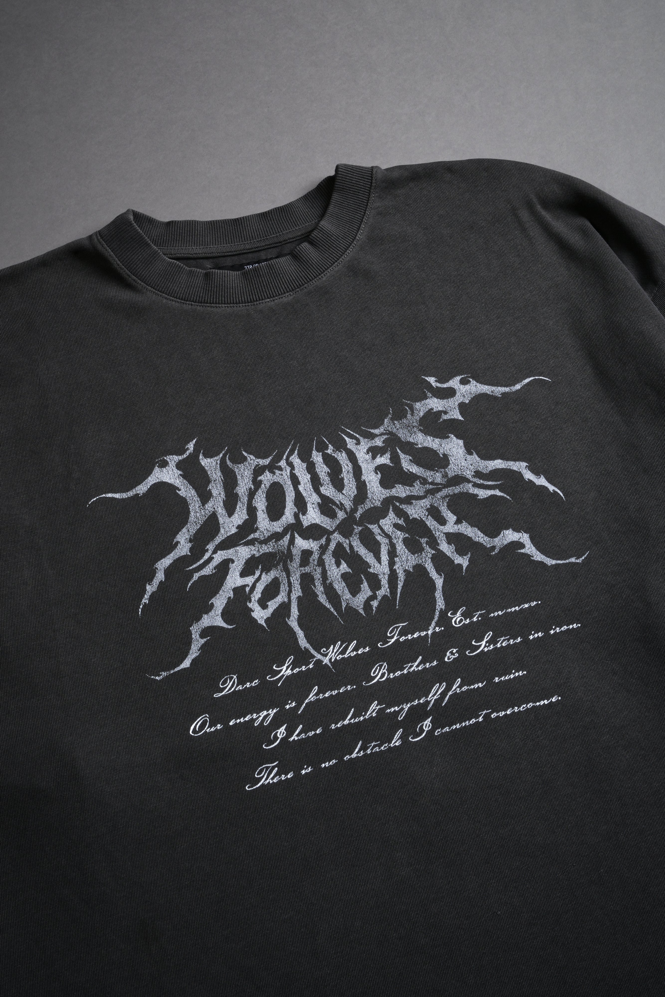 Scorched "Premium" Oversized Tee in Wolf Gray