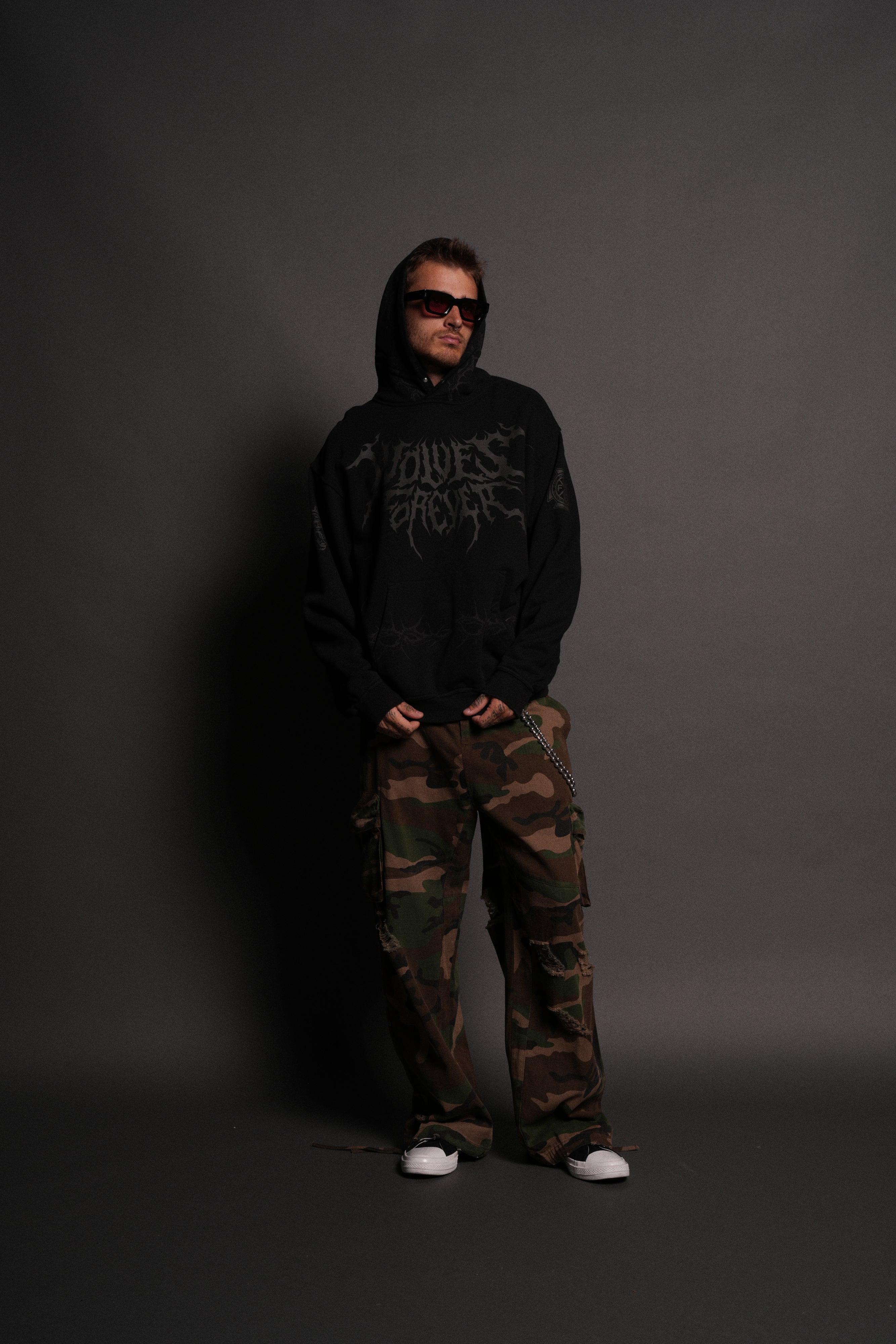Surrounded by Thorns "Pierce" Hoodie in Black