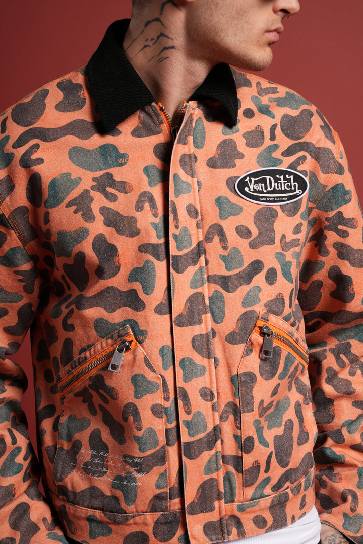 VD Chopper Earl Jacket in DSVD Orange Spot Camo