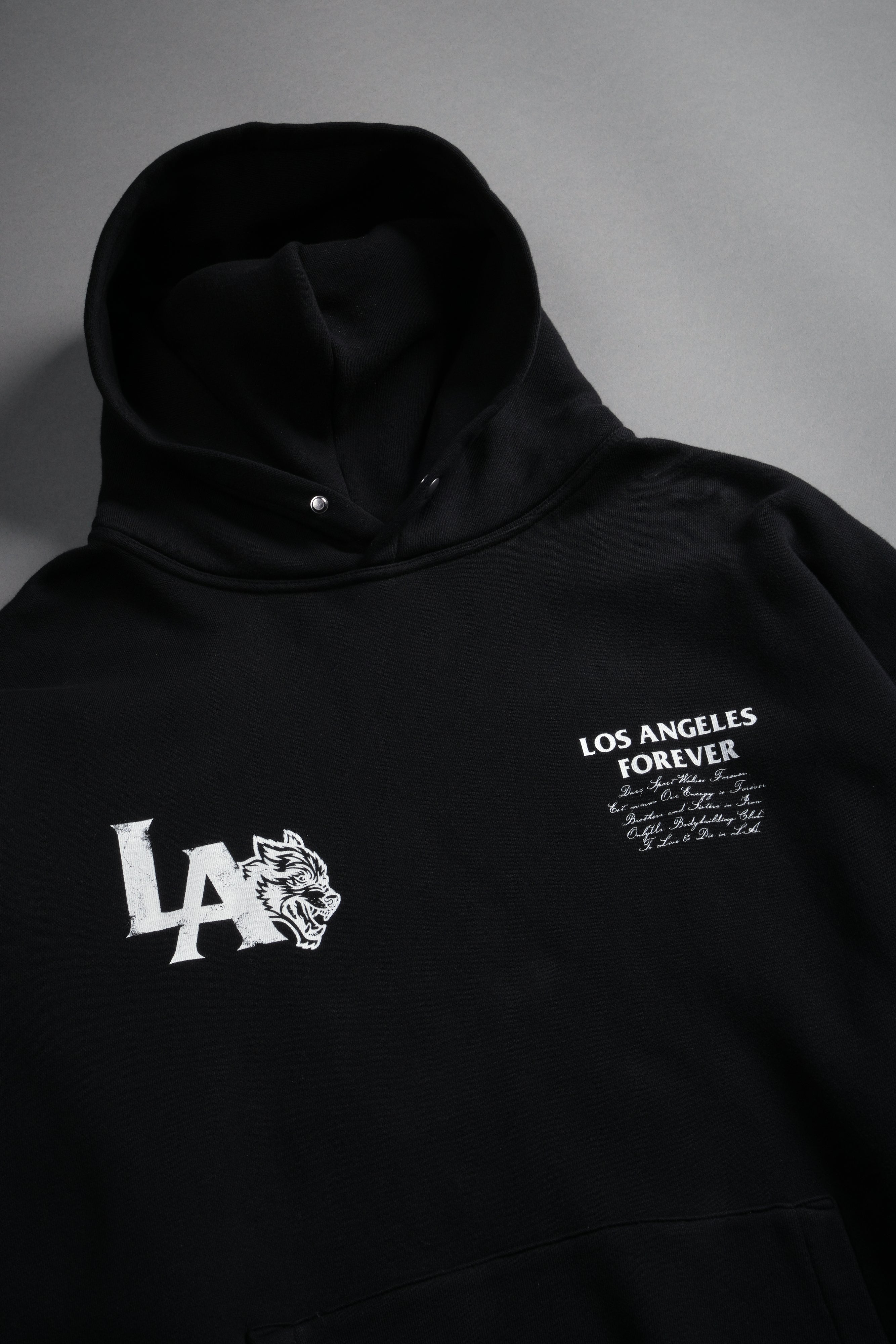 La Wolves V2 Pierce Hoodie in Black
