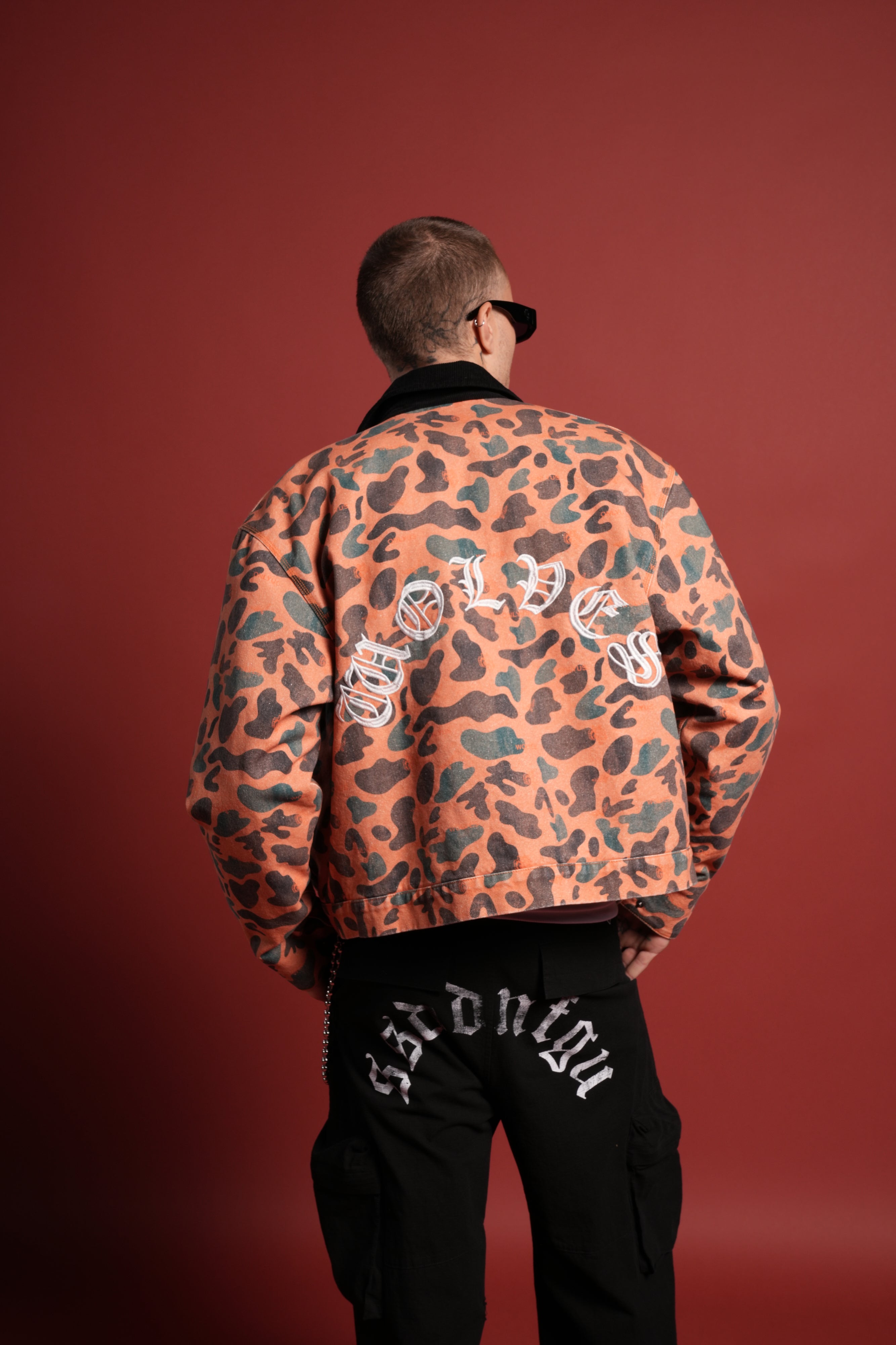 VD Chopper Earl Jacket in DSVD Orange Spot Camo