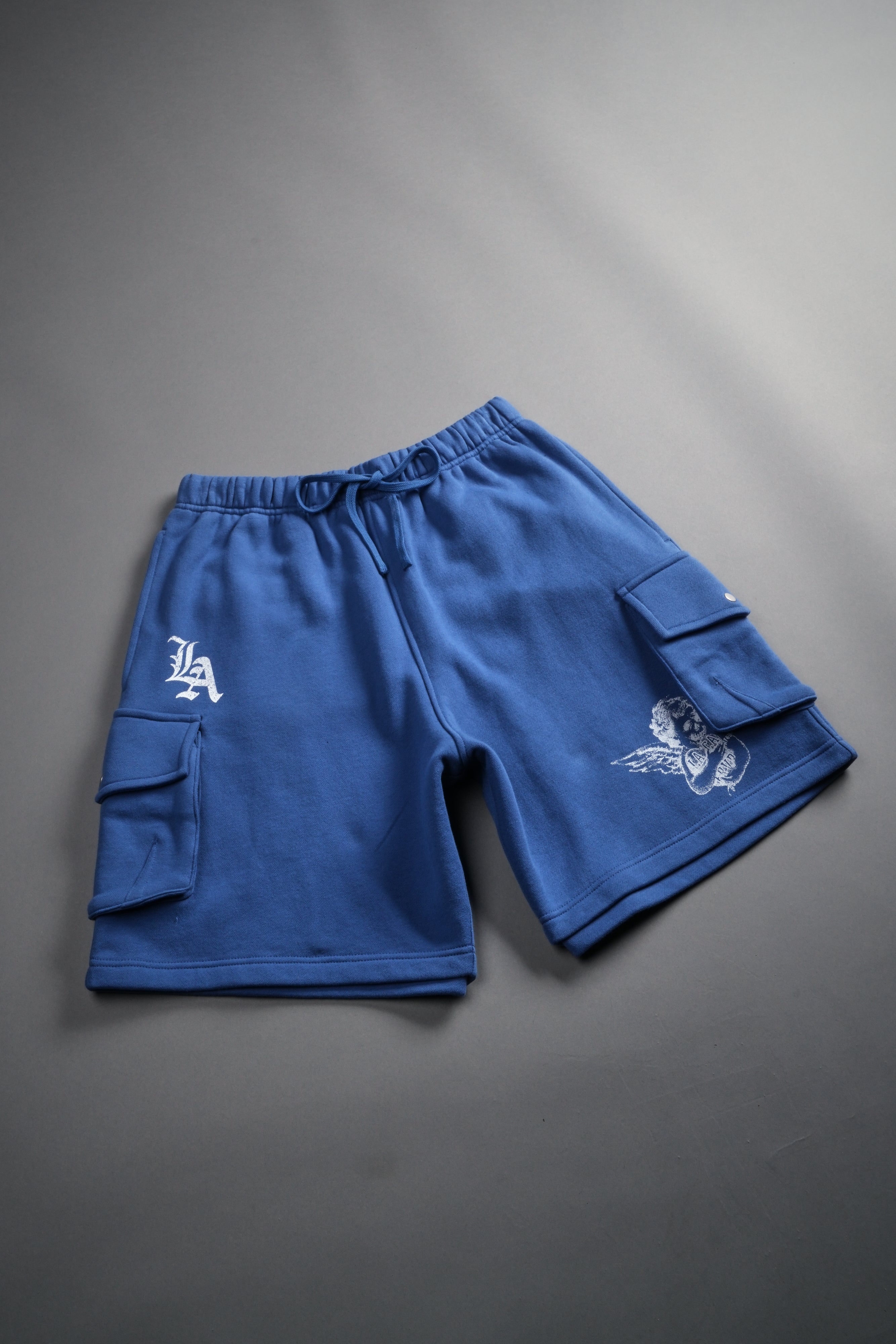 La Ca Frvr Cornell Cargo Sweat Shorts in La Blue – DarcSport
