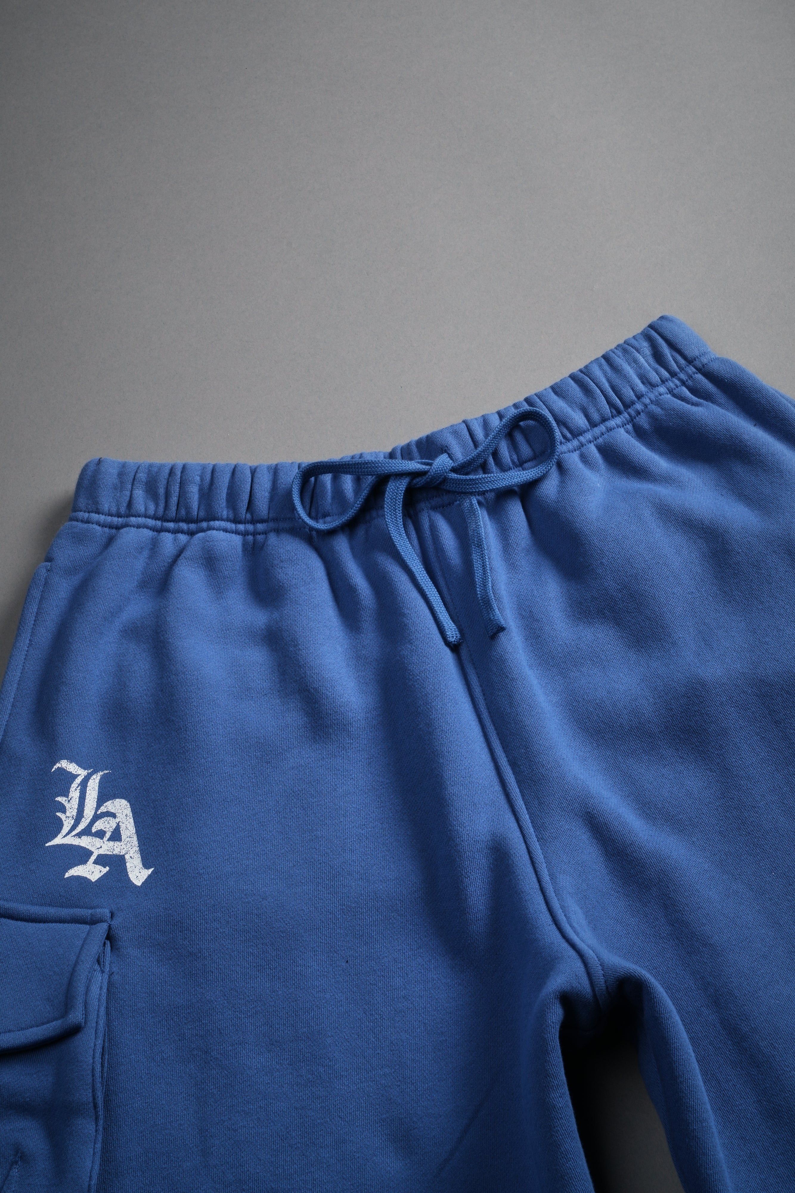 La Ca Frvr Cornell Cargo Sweat Shorts in La Blue