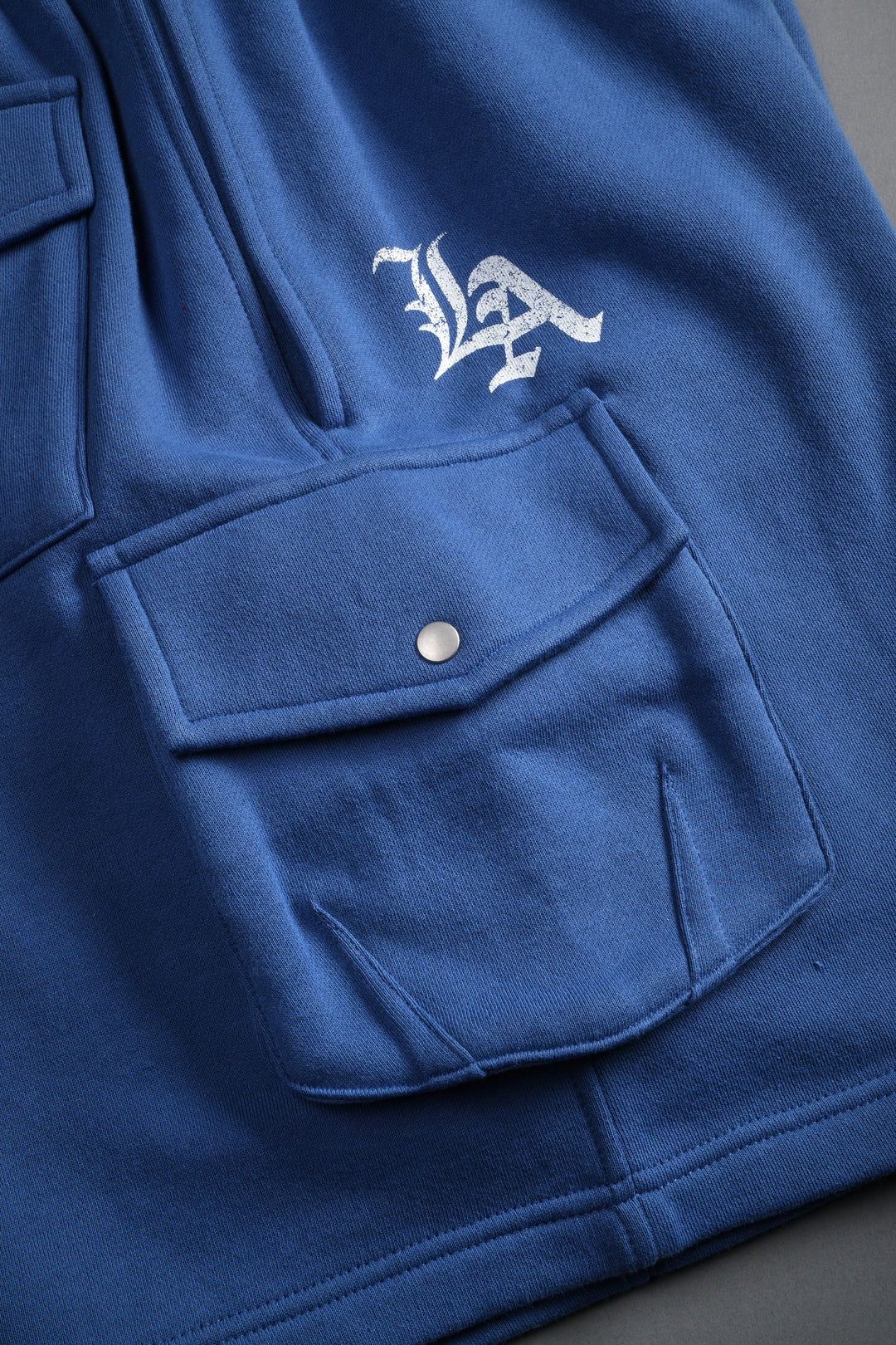 La Ca Frvr Cornell Cargo Sweat Shorts in La Blue