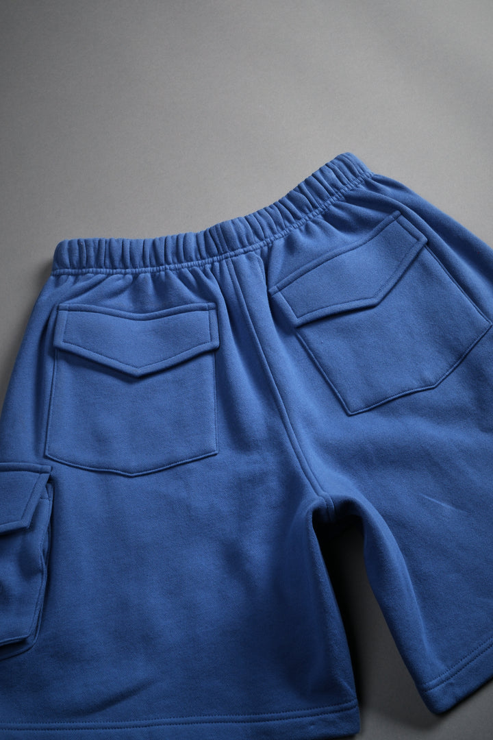 La Ca Frvr Cornell Cargo Sweat Shorts in La Blue