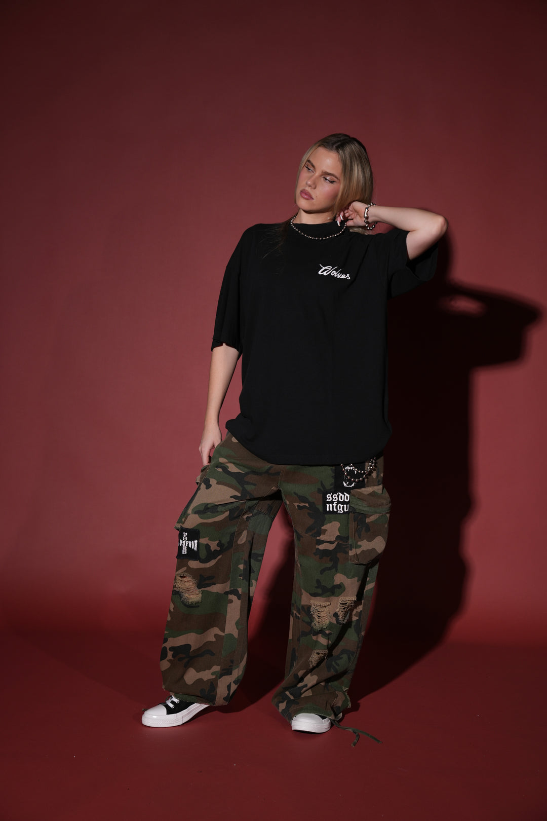 The Tale "Premium" Oversized Tee in Black