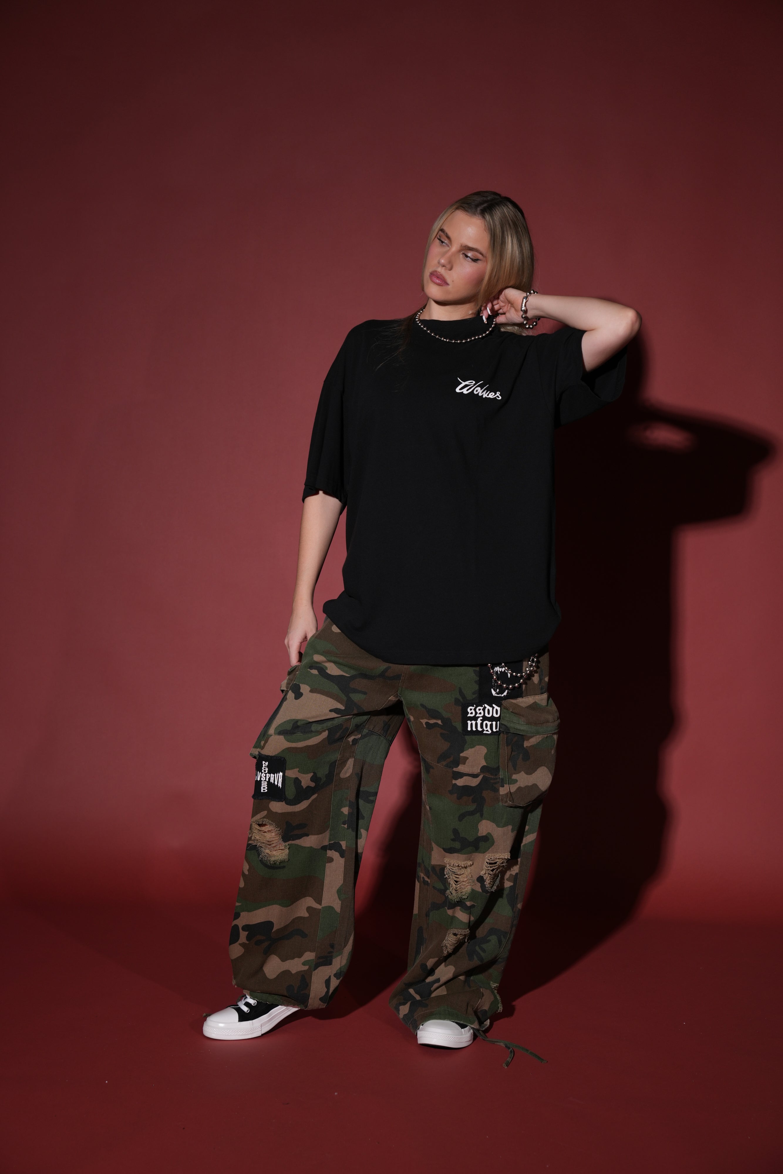 The Tale "Premium" Oversized Tee in Black