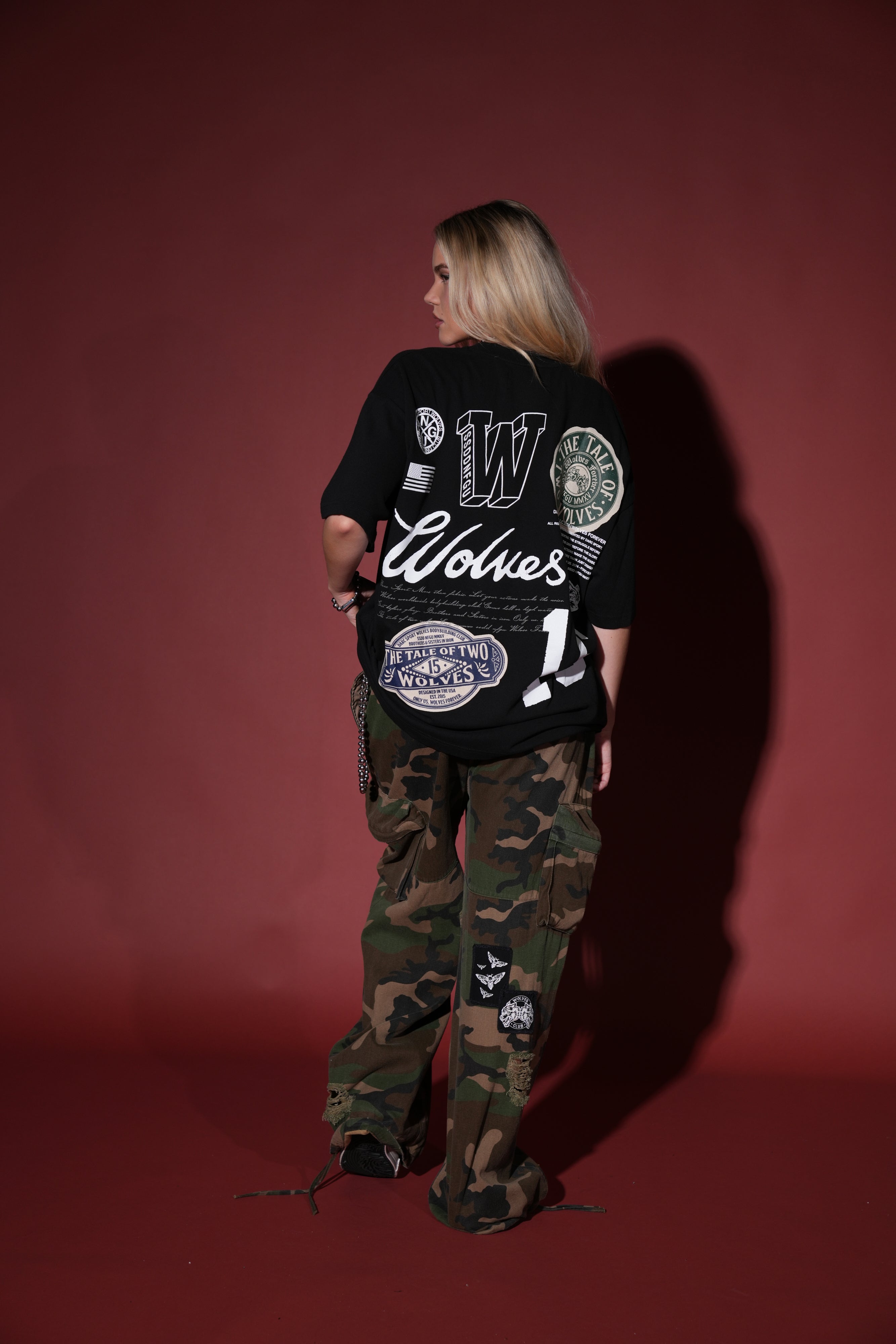 The Tale "Premium" Oversized Tee in Black