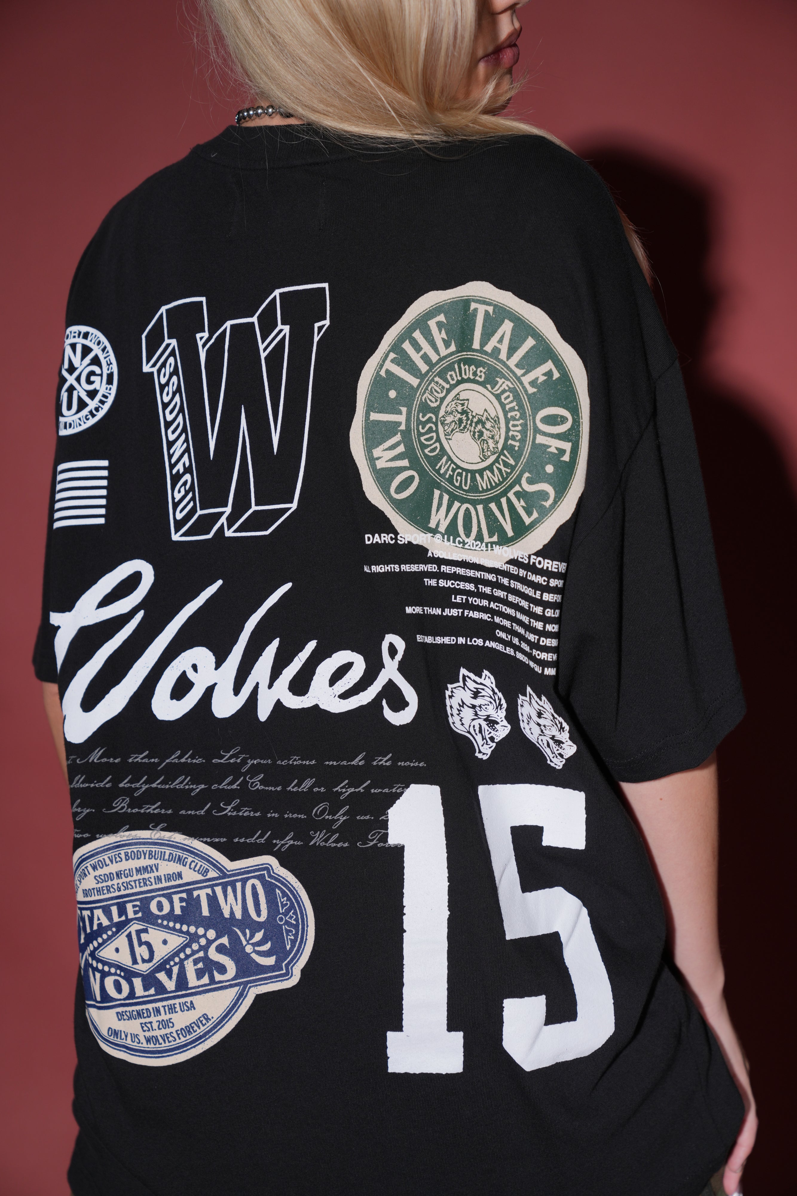 The Tale "Premium" Oversized Tee in Black