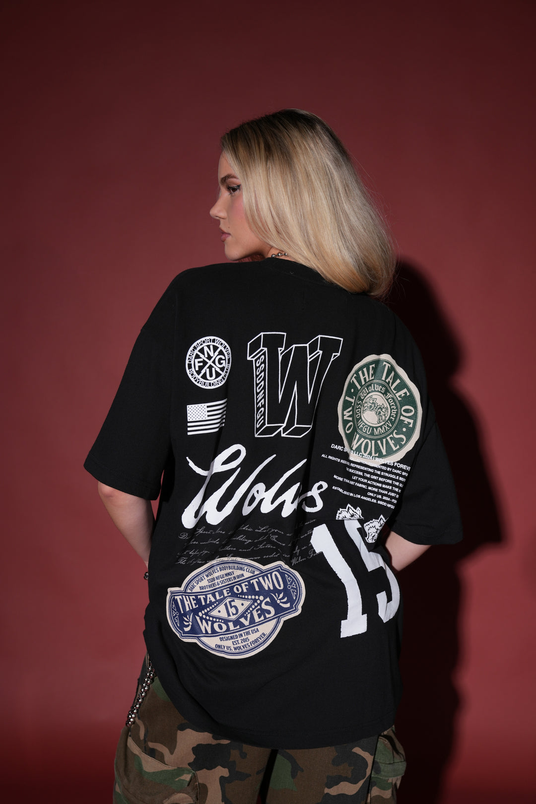 The Tale "Premium" Oversized Tee in Black