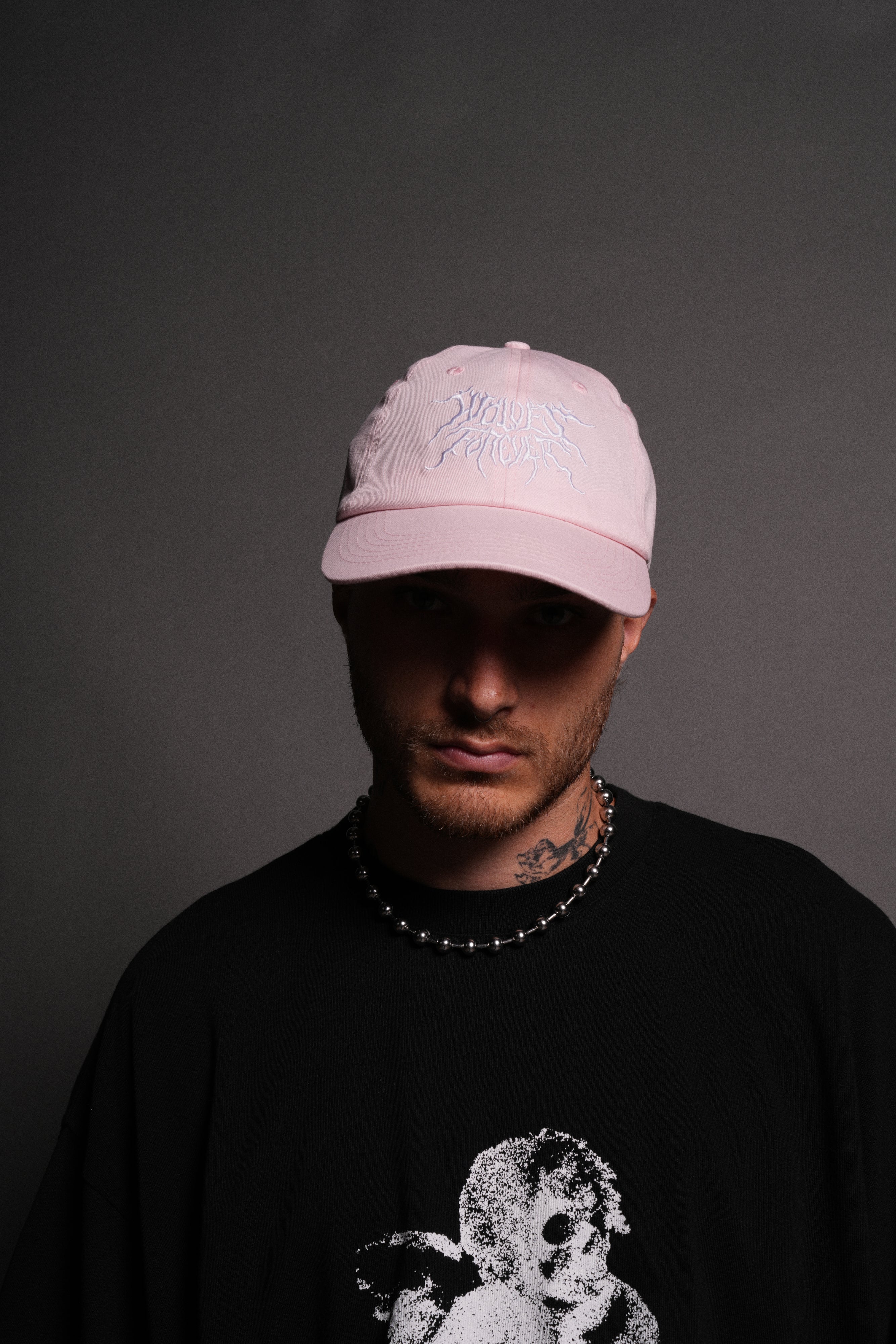 Forged From Iron Dad Hat V2 in Cloud Pink