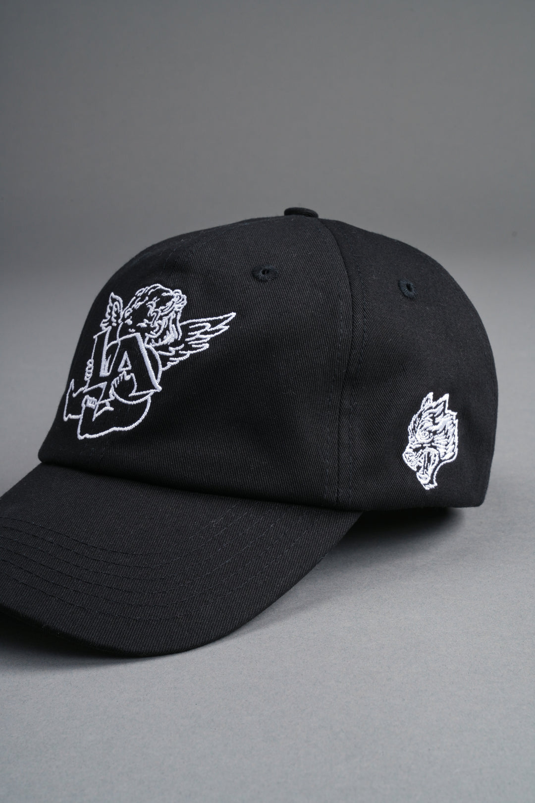La Cherub Dad Hat (V2) in Black