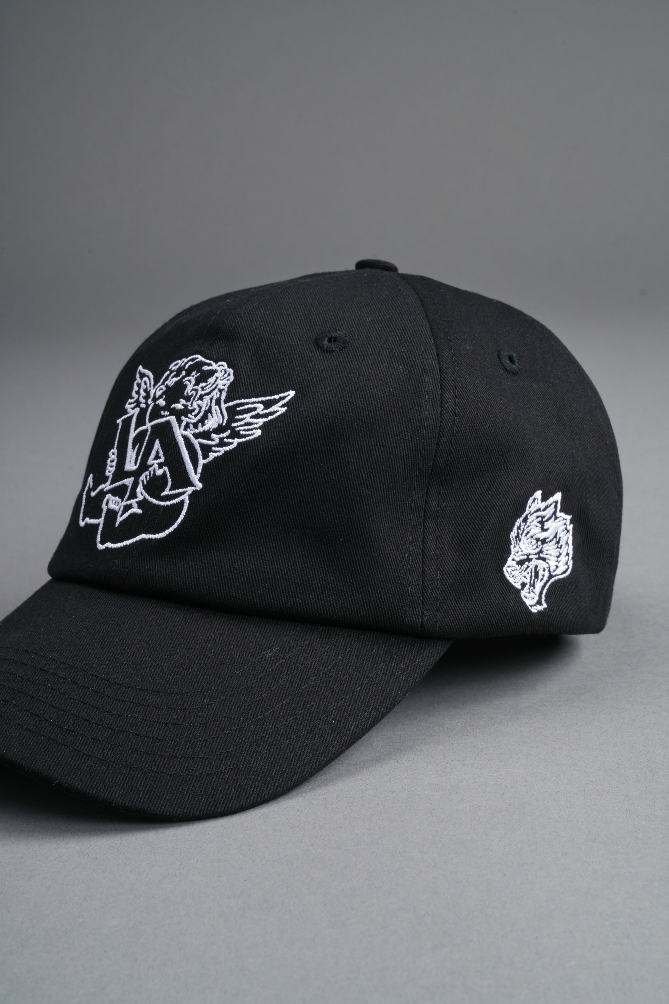 La Cherub Dad Hat (V2) in Black