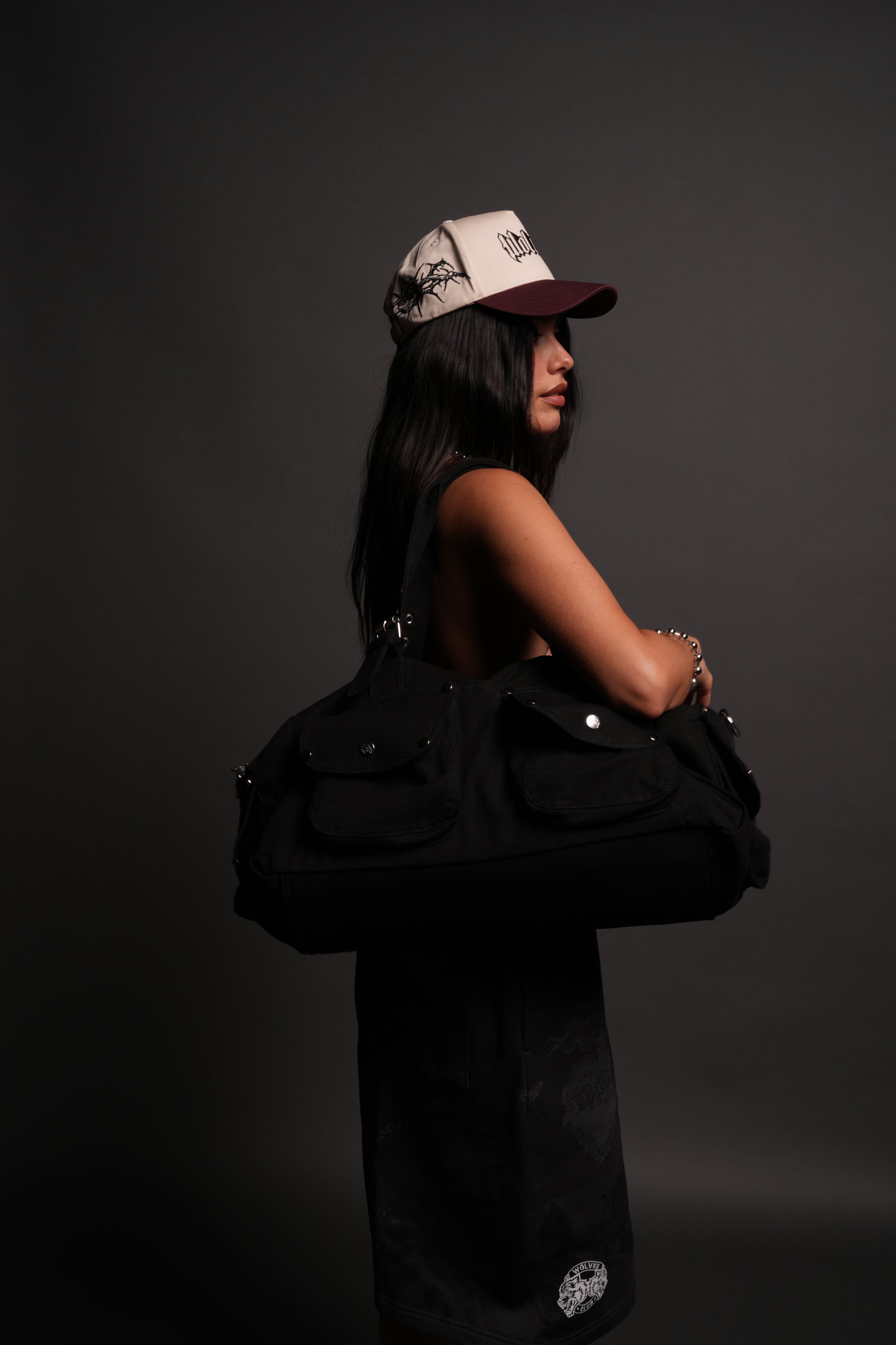 Our Mantra Duffle Shoulder Bag in Black