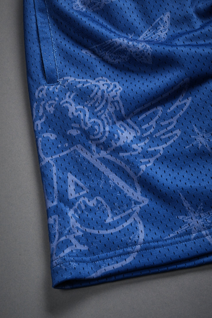 Homage To La Mesh Shorts in La Blue