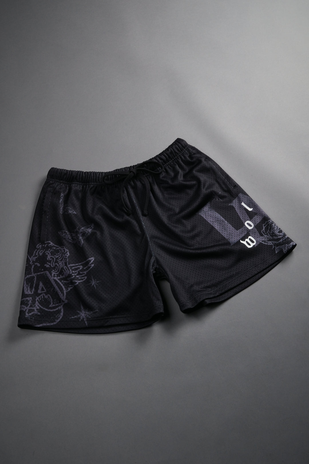 Homage To La Mesh Shorts in Black