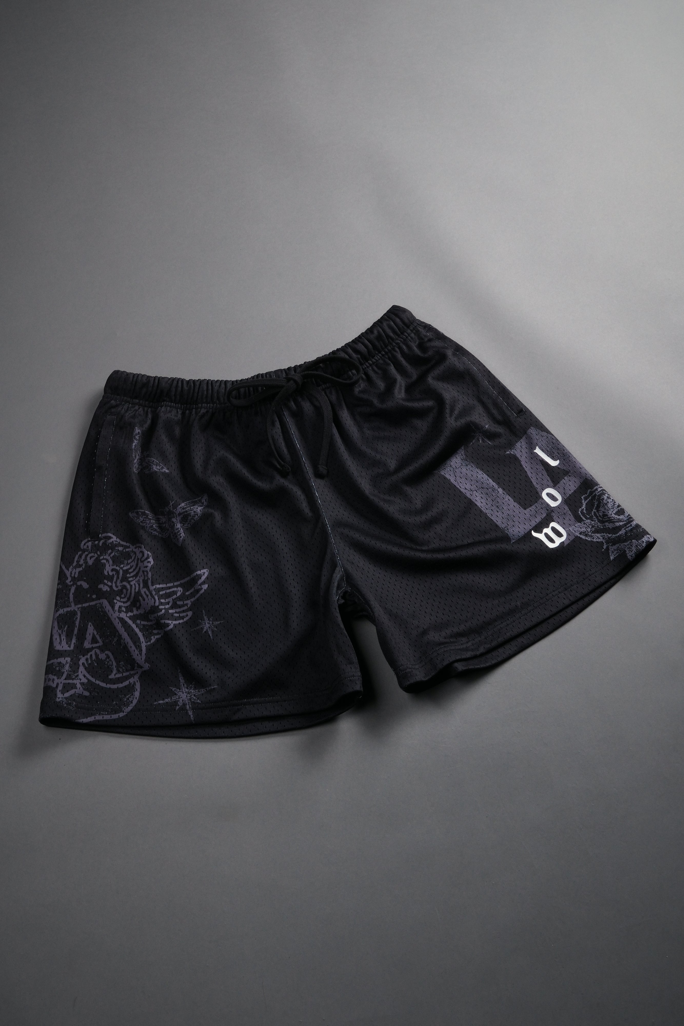 Homage To La Mesh Shorts in Black