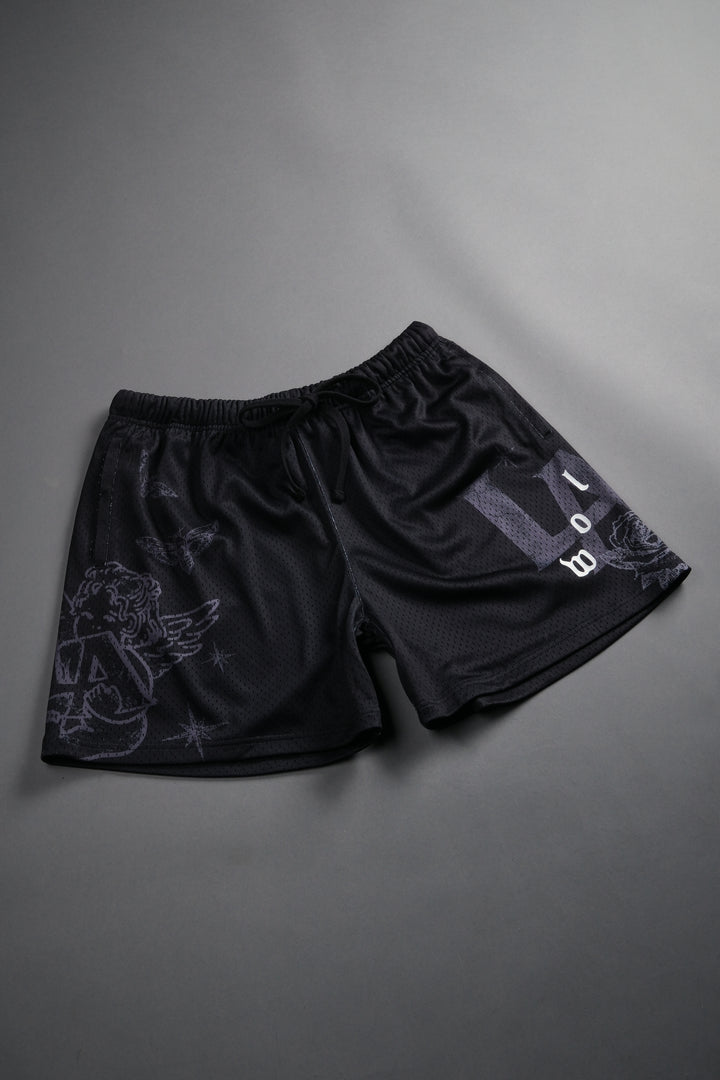 Homage To La Mesh Shorts in Black