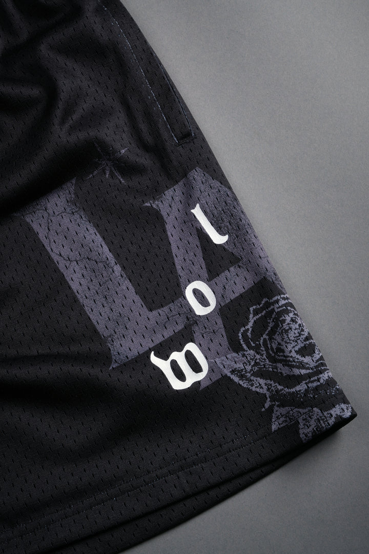 Homage To La Mesh Shorts in Black