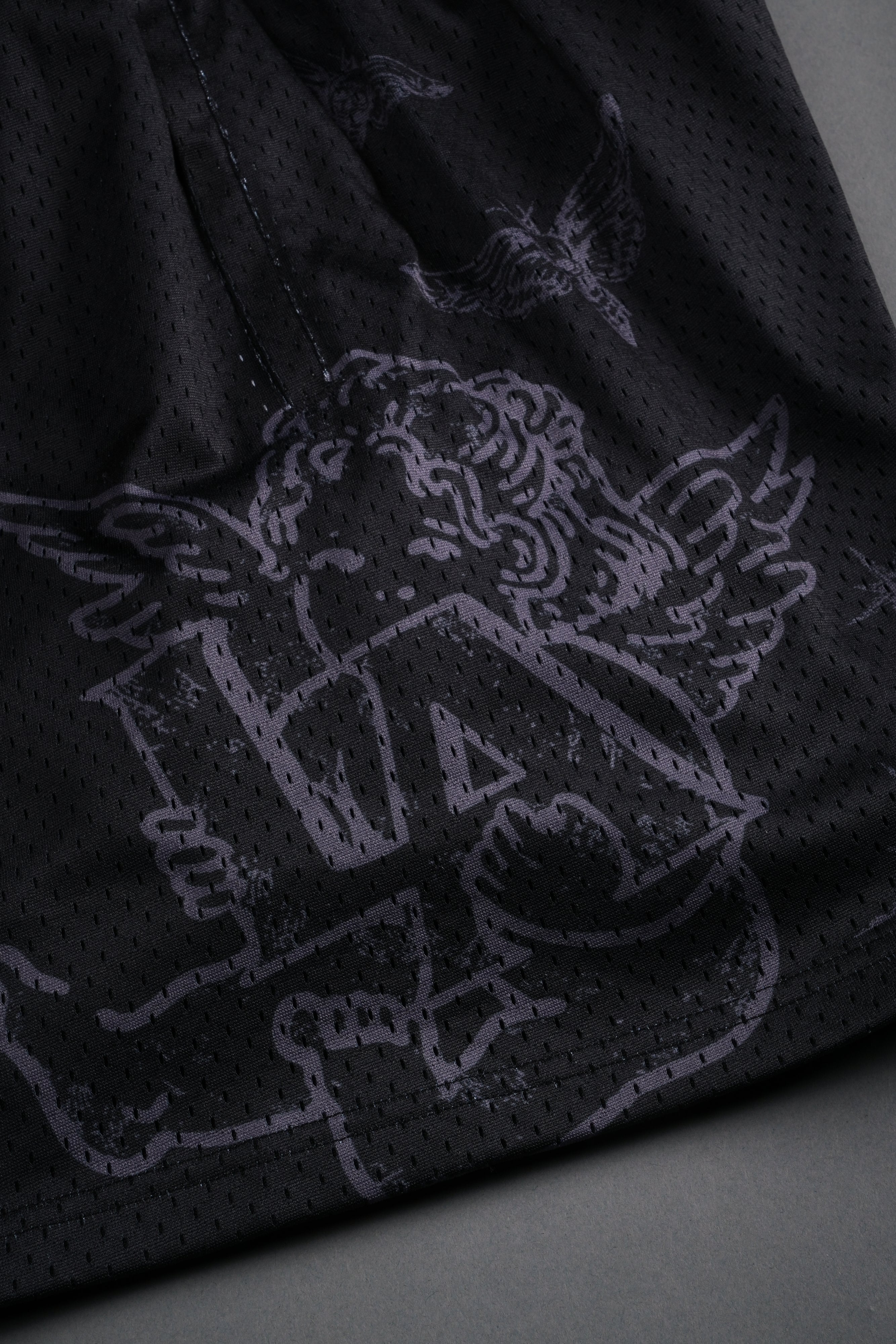 Homage To La Mesh Shorts in Black