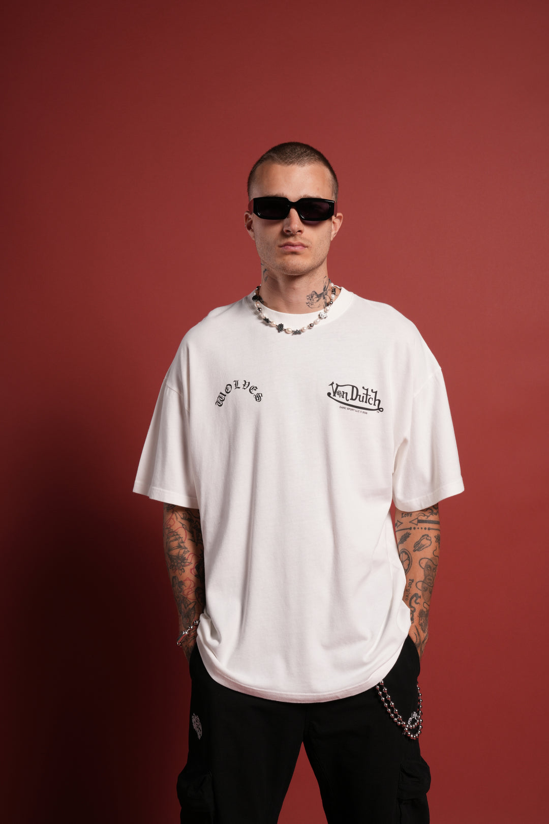 Von Darc Premium Oversized Tee in Cream