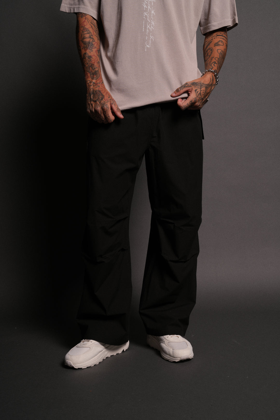 Wolf Chopper Unisex Haven Pants in Black